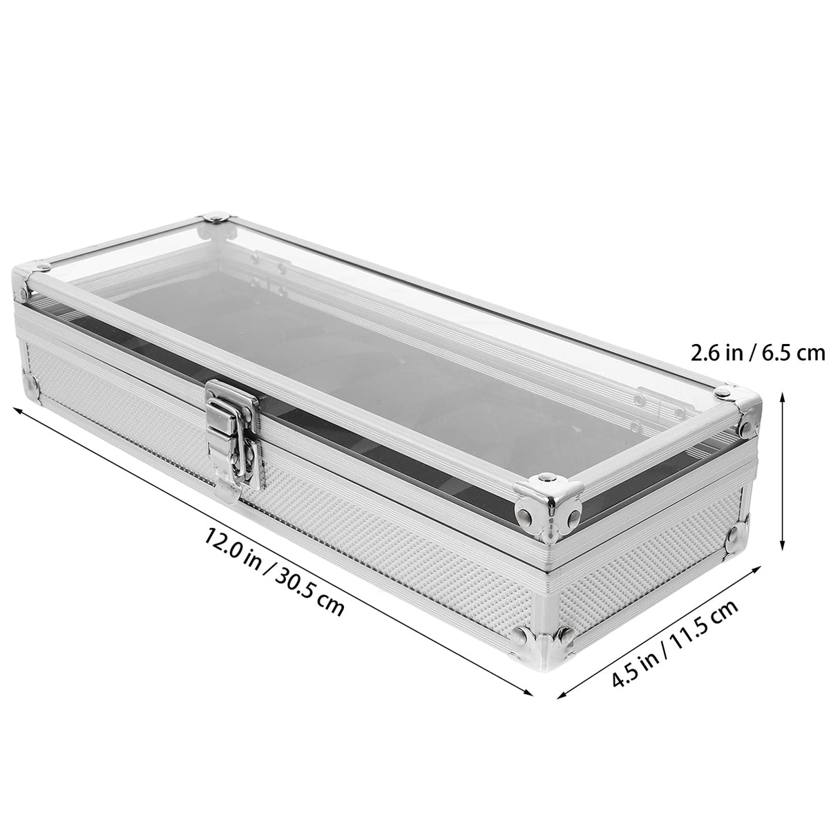 Aluminium Watch Case Lock Display Window 5 Slots - Cabilock Official Imagery - 4
