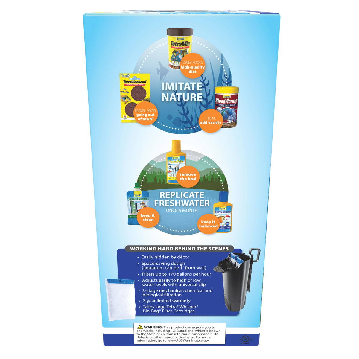 Tetra Whisper 170 GPH Internal Power Aquarium Filter - Tetra Official Imagery - 5