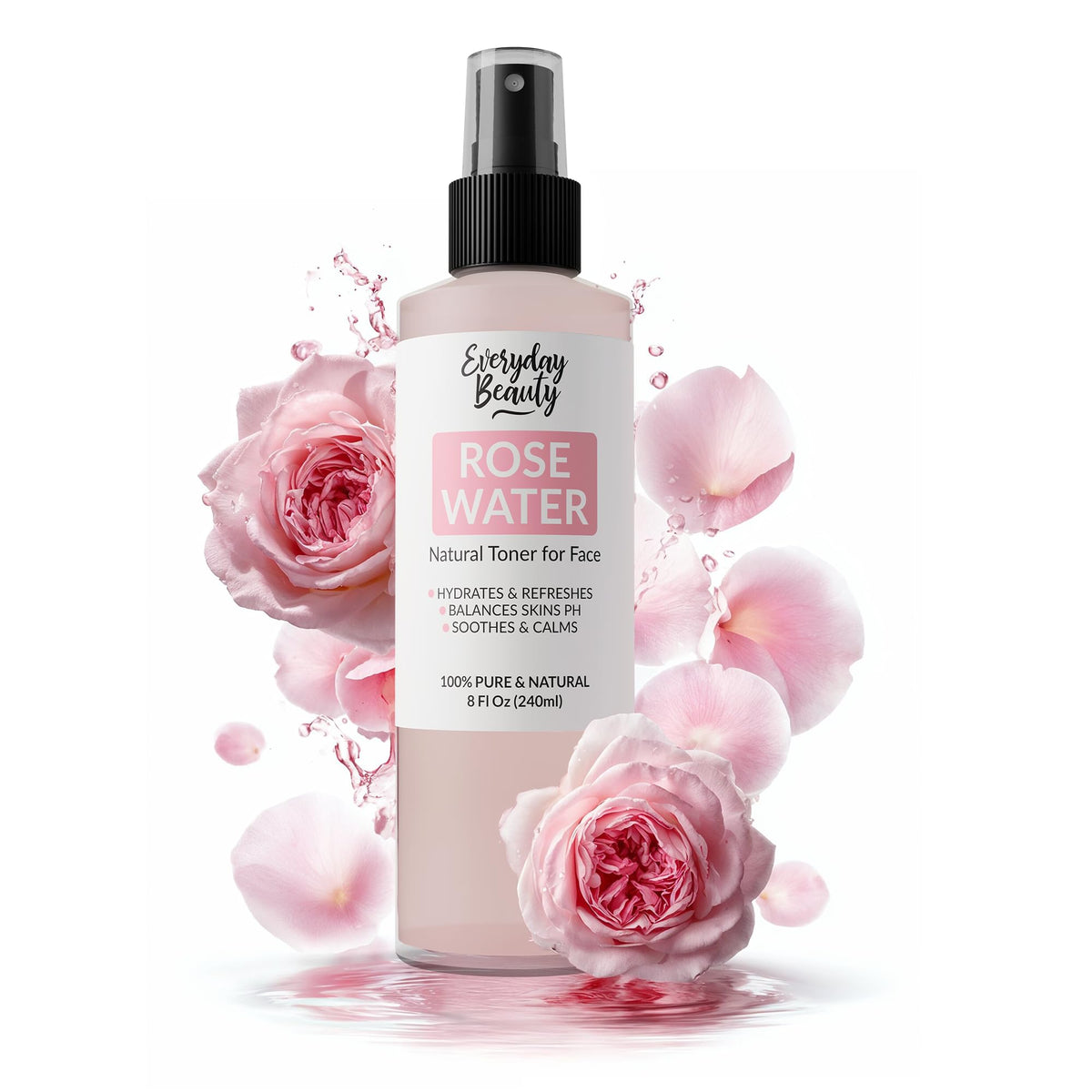 Everyday Beauty Rose Water Spray for Face - Everyday Beauty Helping You Feel Beautiful Inside And Out Official Product Imagery - 1