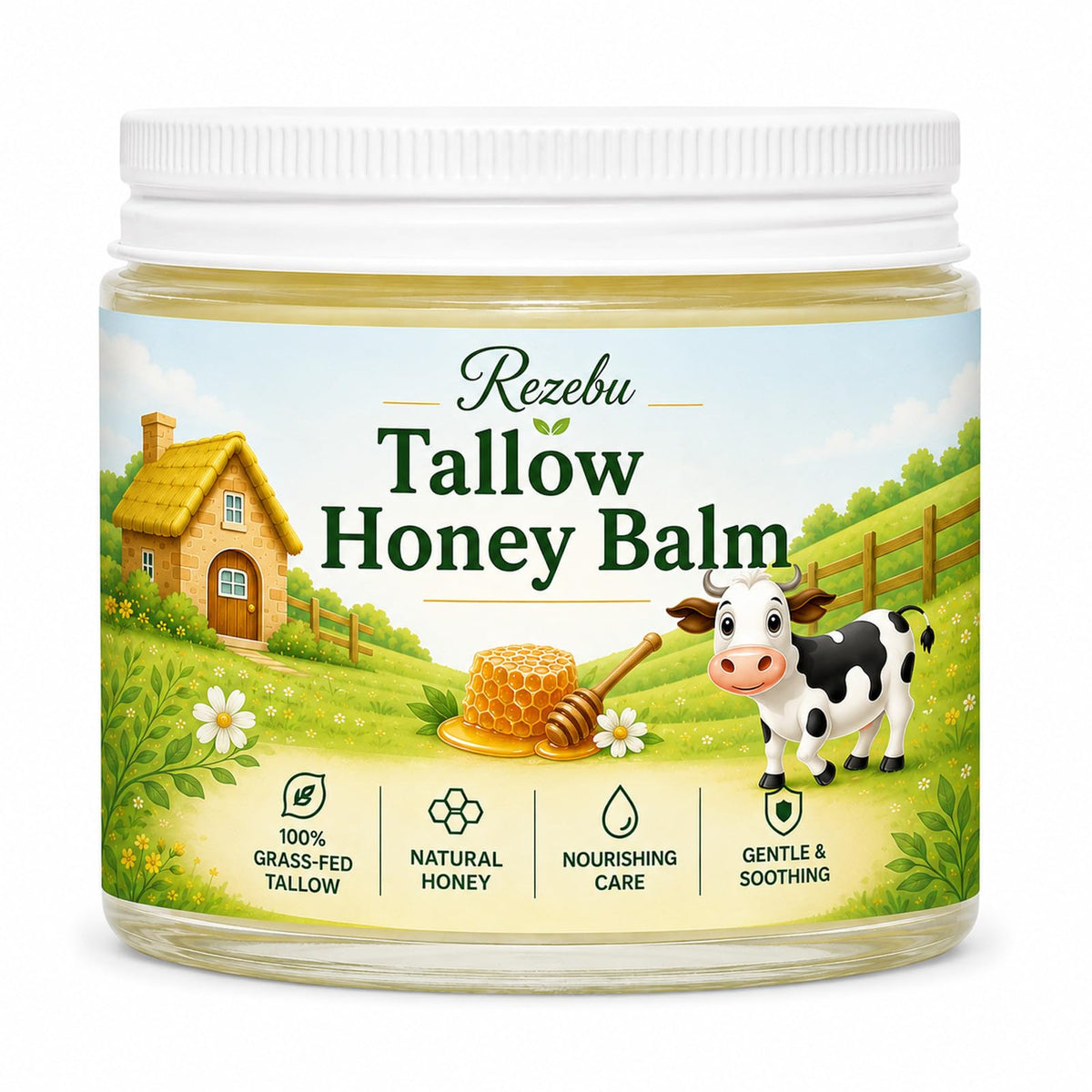 Tallow and Honey Balm Beef Tallow for Skin Tallow Face - Rezebu Official Imagery - 2