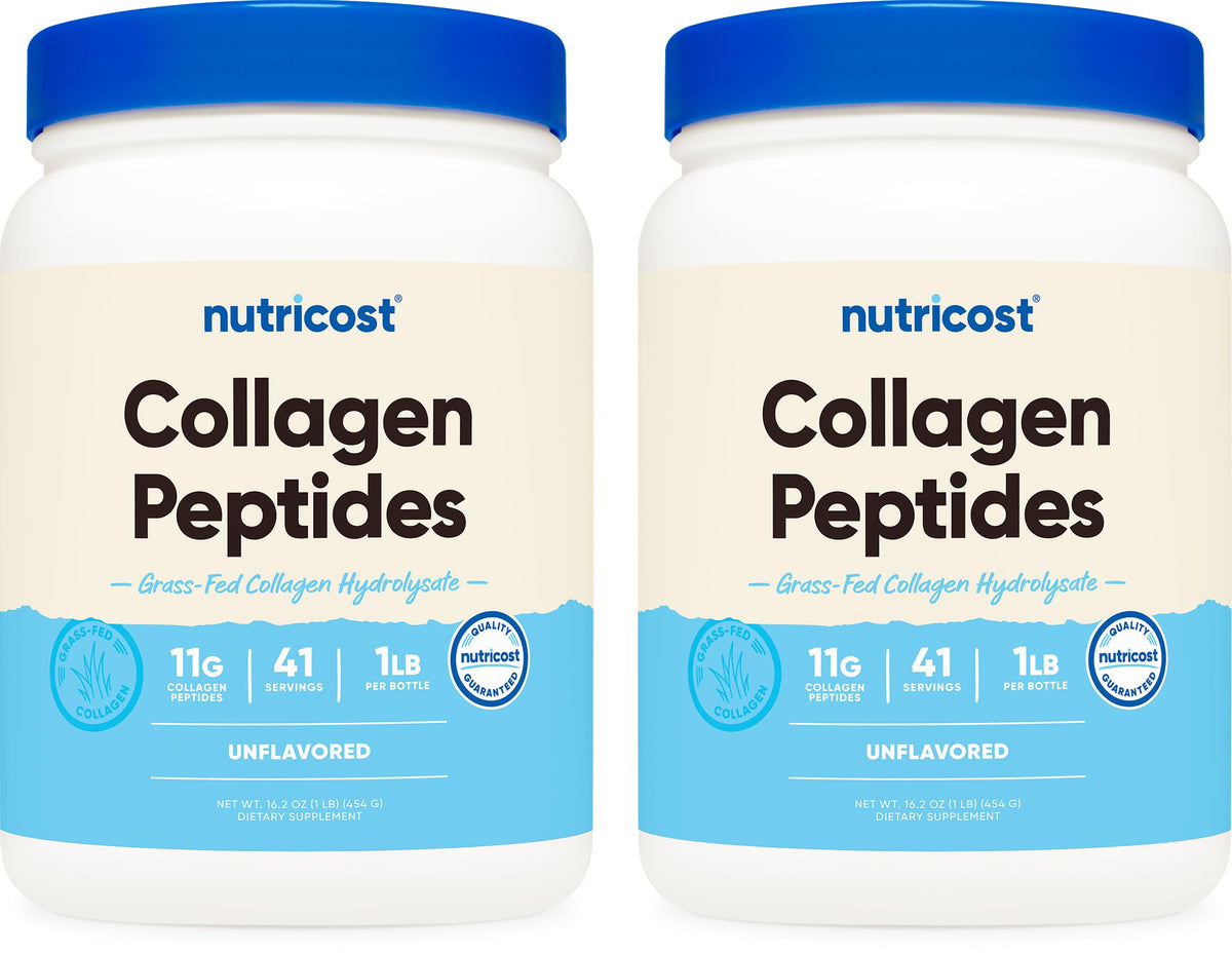 Nutricost Collagen Peptides Powder 1LB Grass Fed Bovine - Nutricost Official Imagery - 8