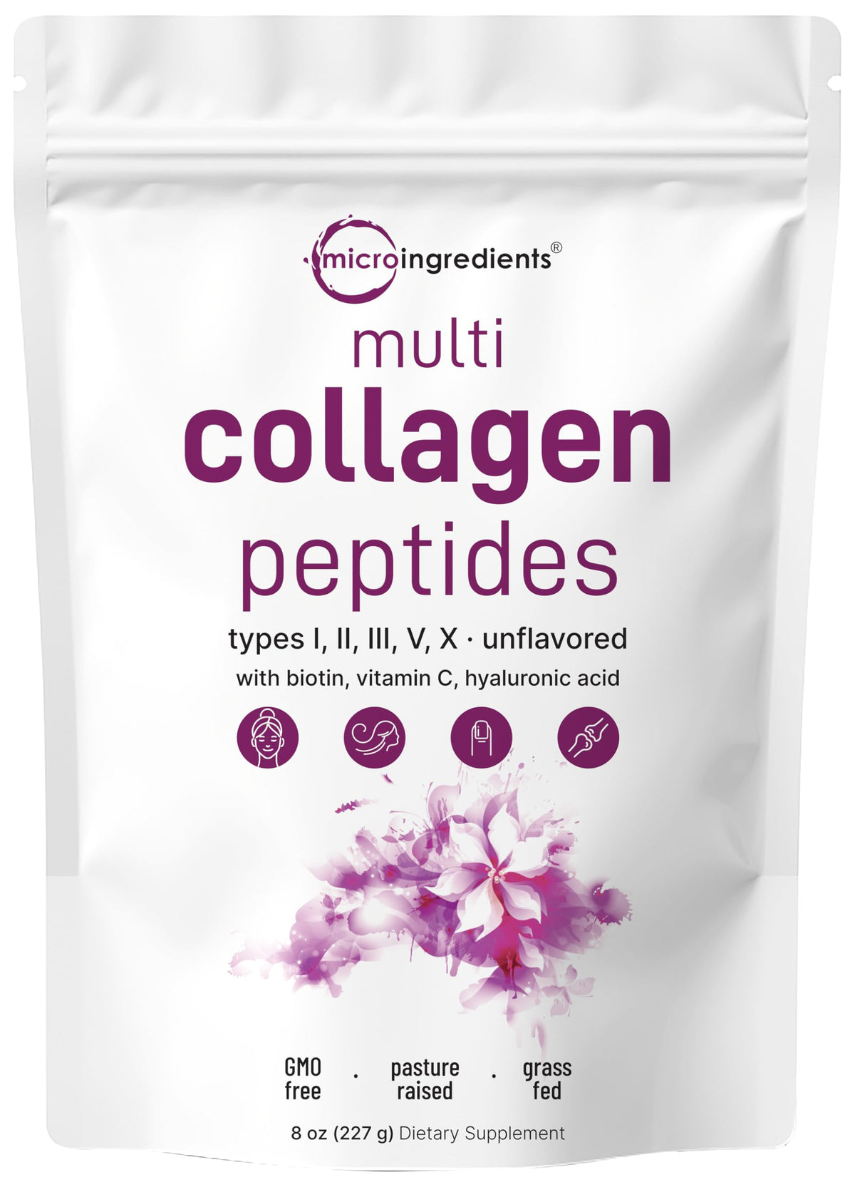 Micro Ingredients Multi Collagen Peptides Powder 2lb - Micro Ingredients Official Imagery - 7