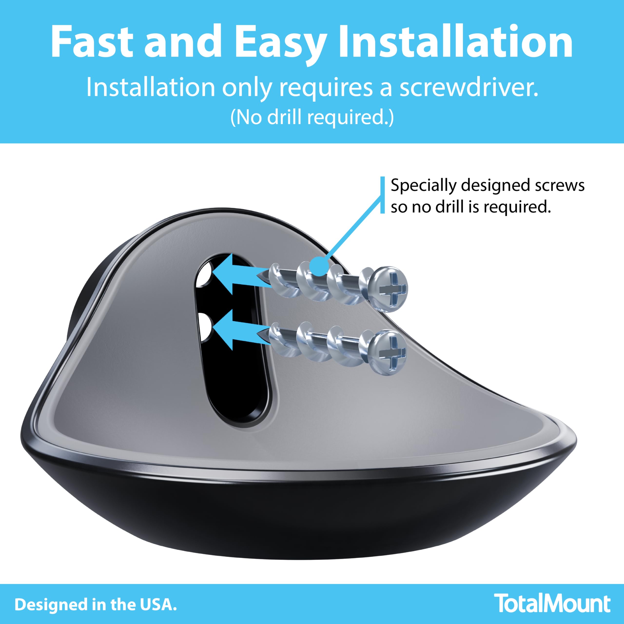 TotalMount – Premium Wall Mount for Echo Dot MAX, HomePod Mini, a by TotalMount - Angle View 4