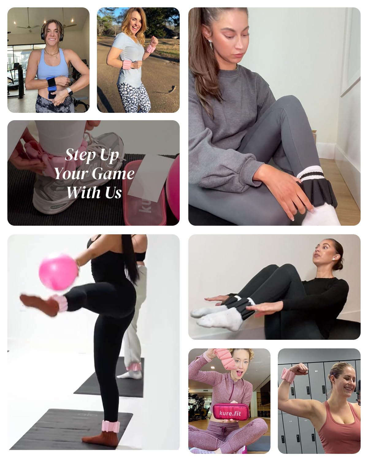 Pilates Wrist Ankle Weights - kure.fit Official Imagery - 3