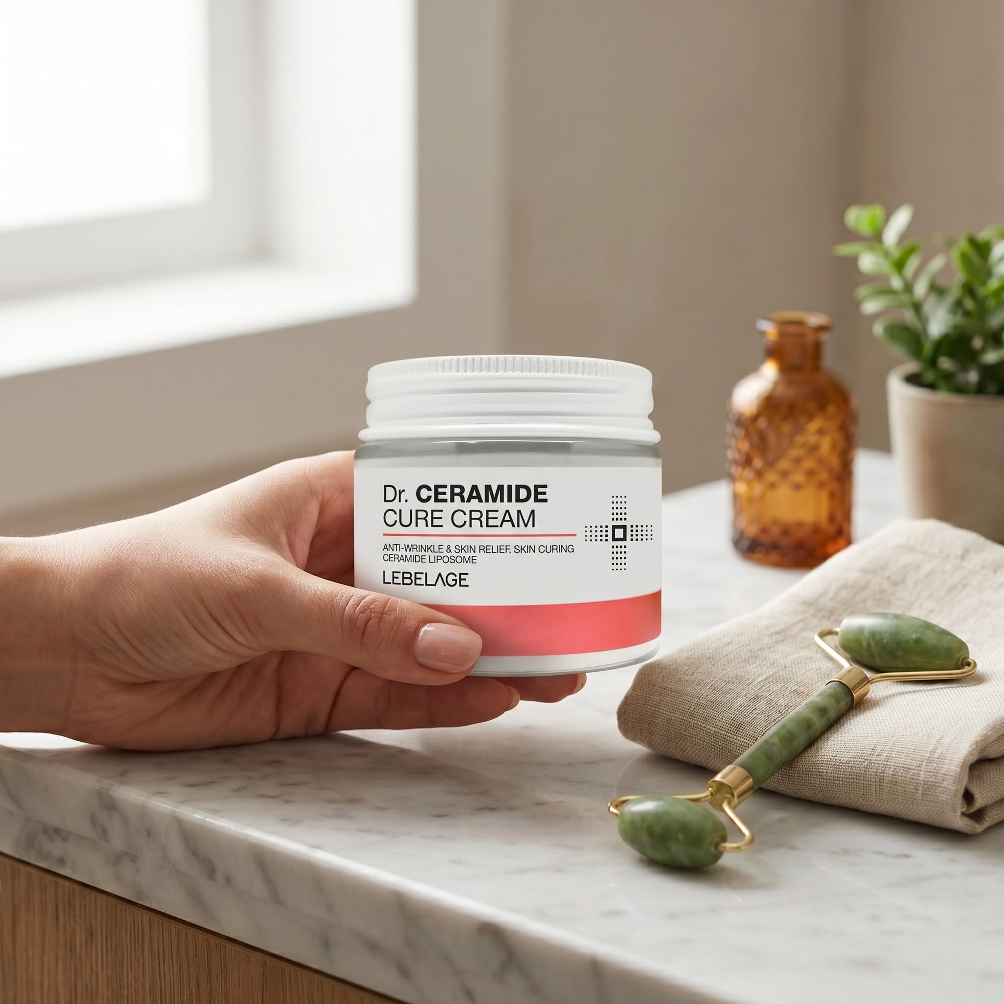 LEBELAGE Dr. Ceramide Cream, Rich Face and Body Moisturizer, - LEBELAGE