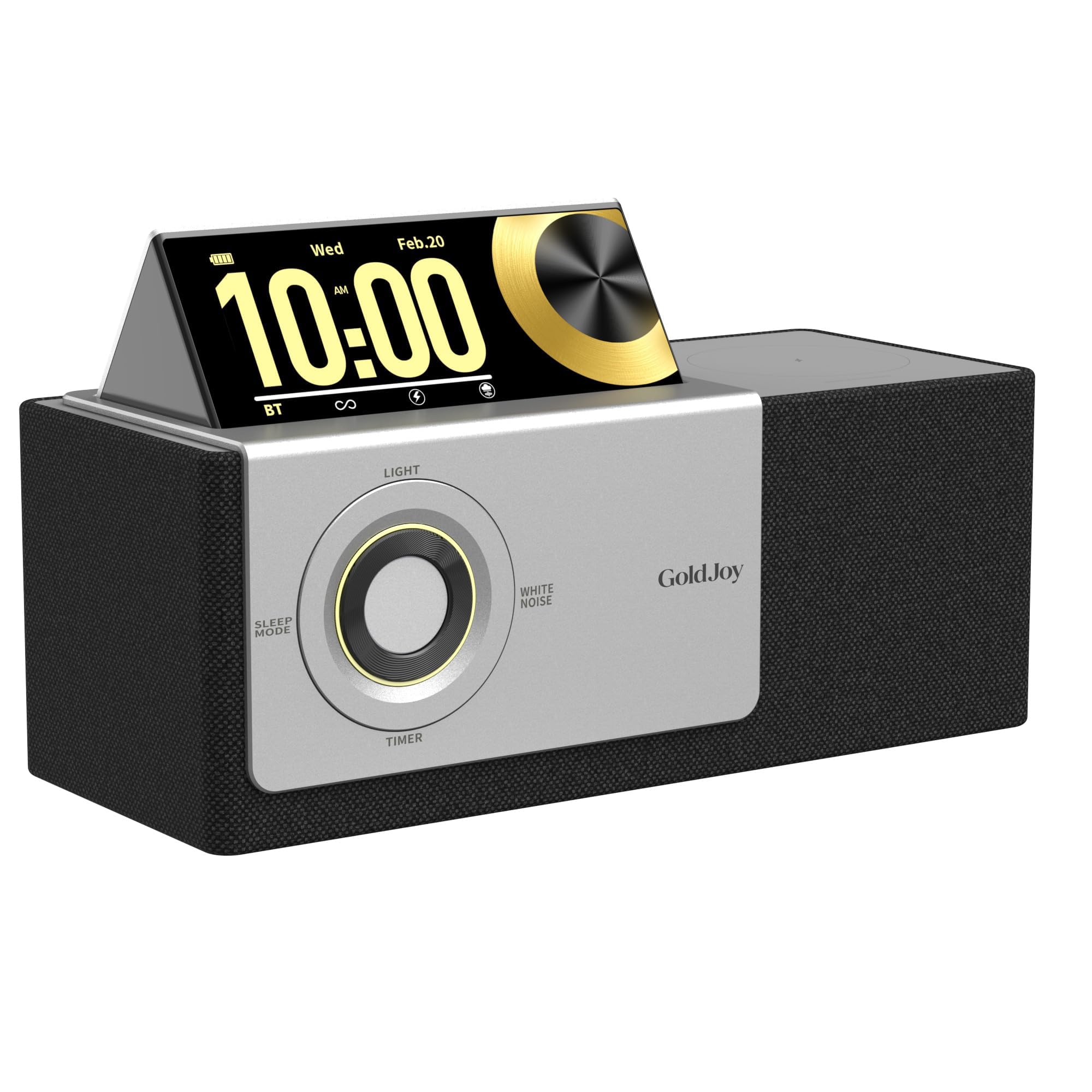 GoldJoy 7 in 1 Bluetooth Speaker Wireless Charging Station for Ho by Goldjoy - Angle View 1