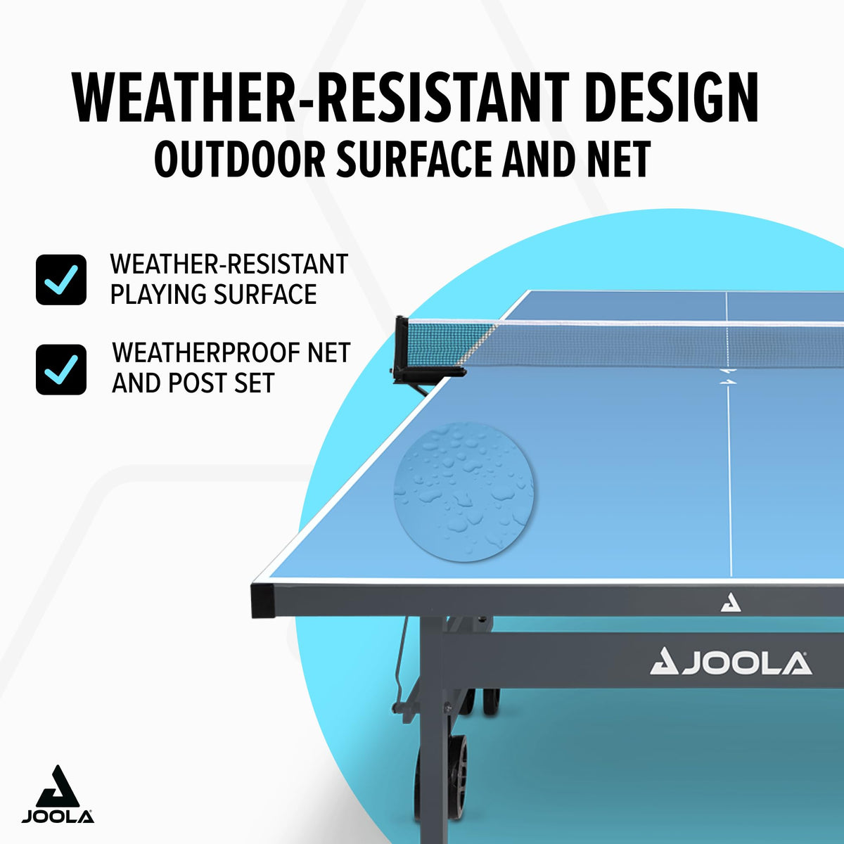 JOOLA NOVA Outdoor Ping Pong Table with Waterproof Table - Premium Selection Official Imagery - 5