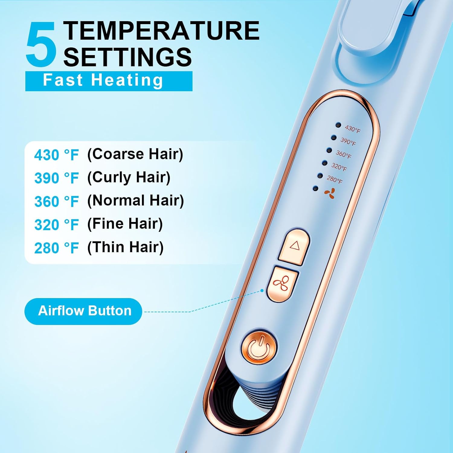 AraSyleon hair straightener and curling iron for women, featuring airflow curling technology for short to long hair styling.