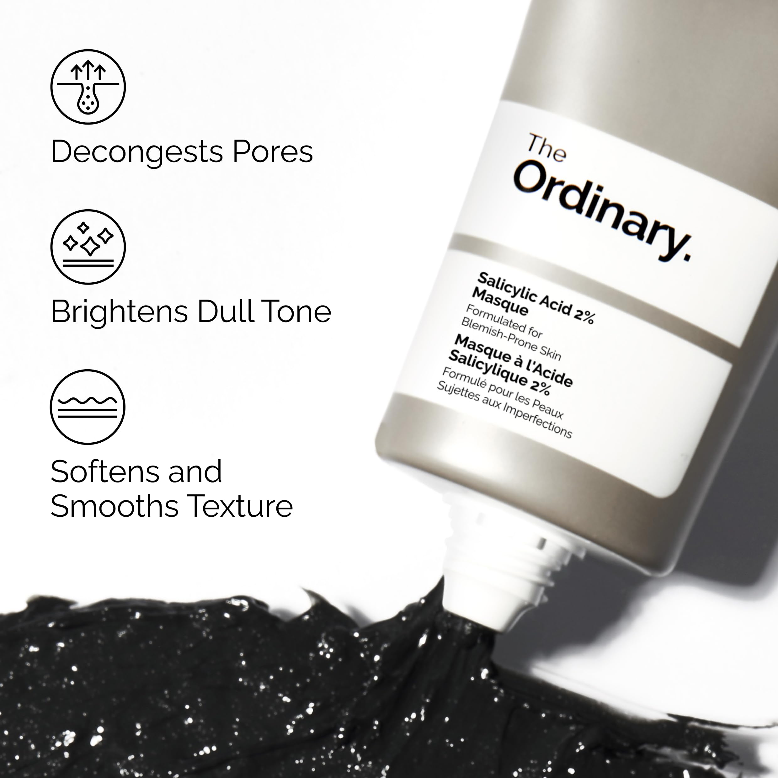 The Ordinary Salicylic Acid 2% Masque, Clarifying Charcoal & C... - Elefair Tech Official Product View 4