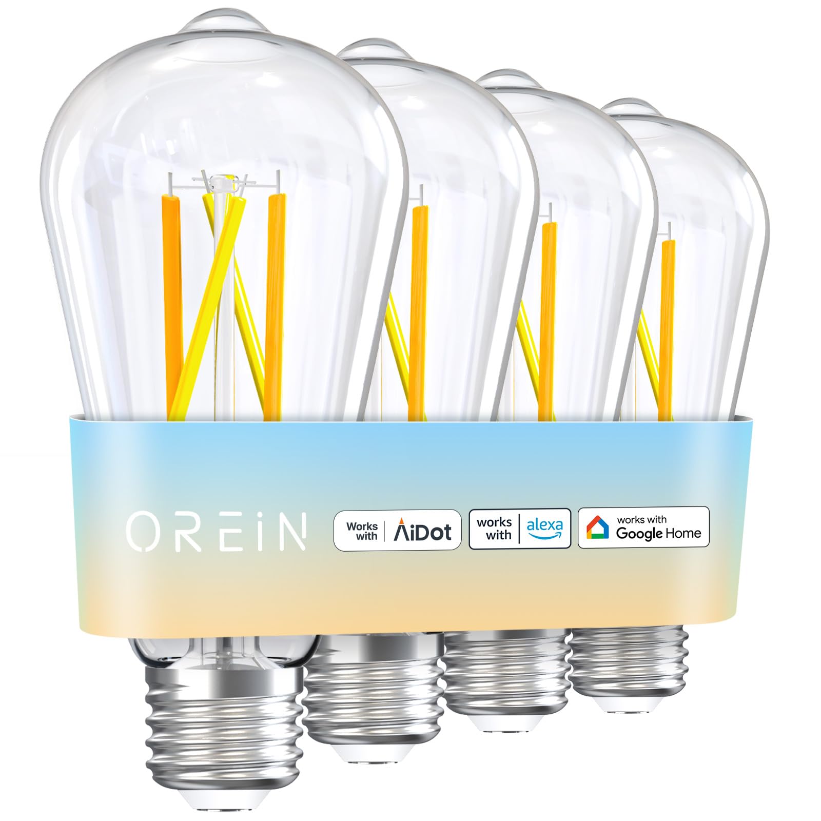 OREiN Smart Edison Light Bulbs 2 4 Ghz Wi Fi ST19 Vintage - OREiN Official Imagery - 1