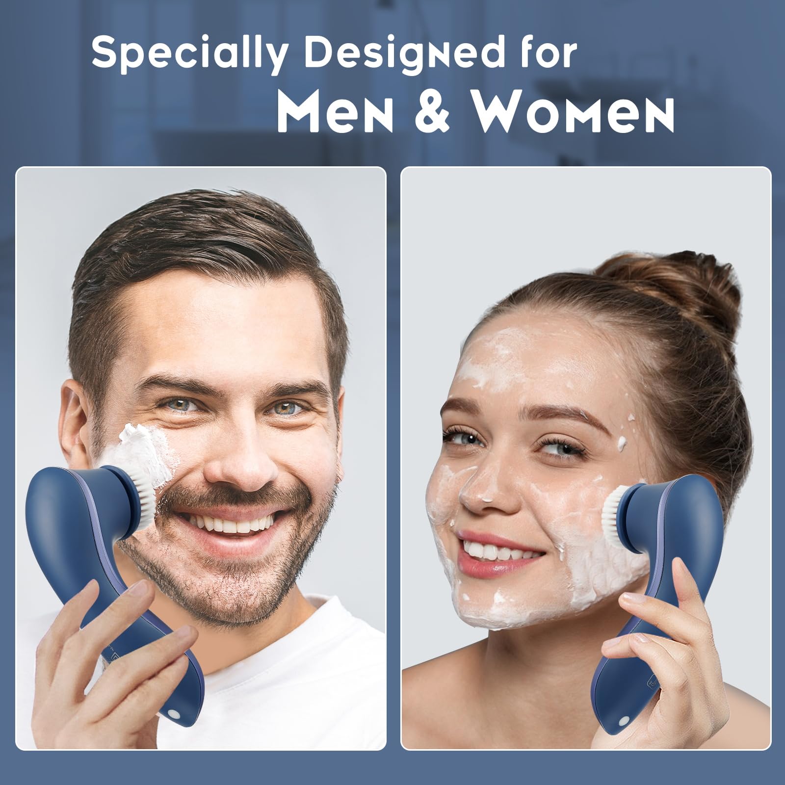 Facial Cleansing Brush Rechargeable Electric Face Scrubber 2 - Gaurins Official Imagery - 3