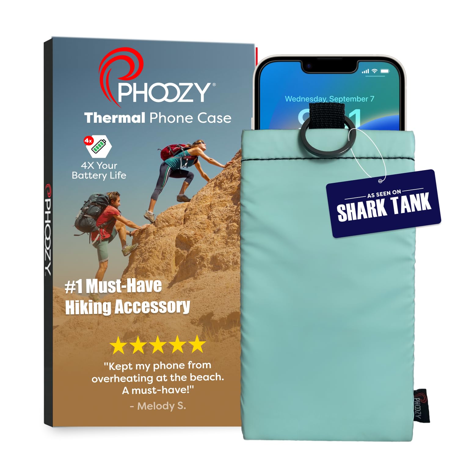 PHOOZY Apollo II Thermal Phone Case with NASA-Derived Technology - Extends Batte - PHOOZY Official Product View 1