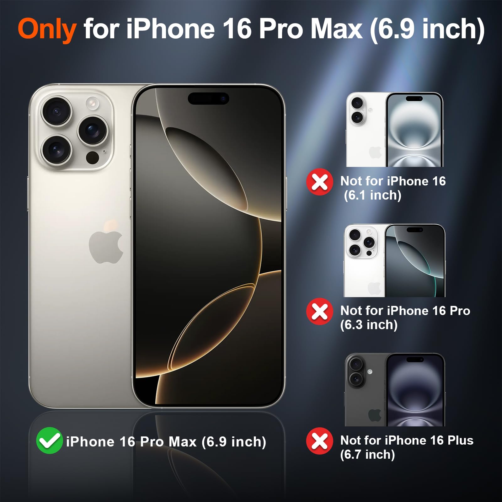 SUPFINE Magnetic for iPhone 16 Pro Max Case Black - SUPFINE Official Product View 2