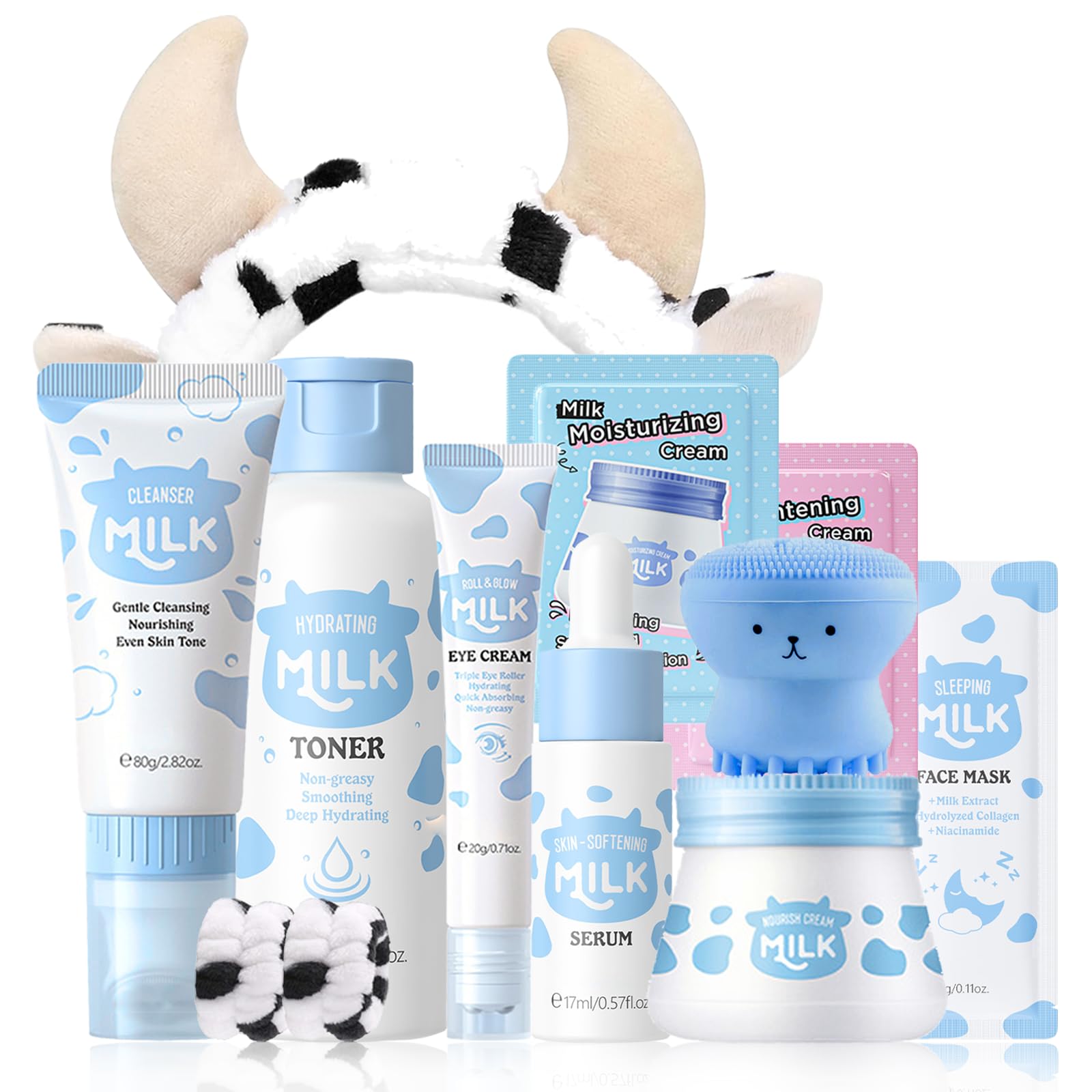 Milk Skin Care Set Teens Women Birthday Gifts- Skin Care for - EONFAVE