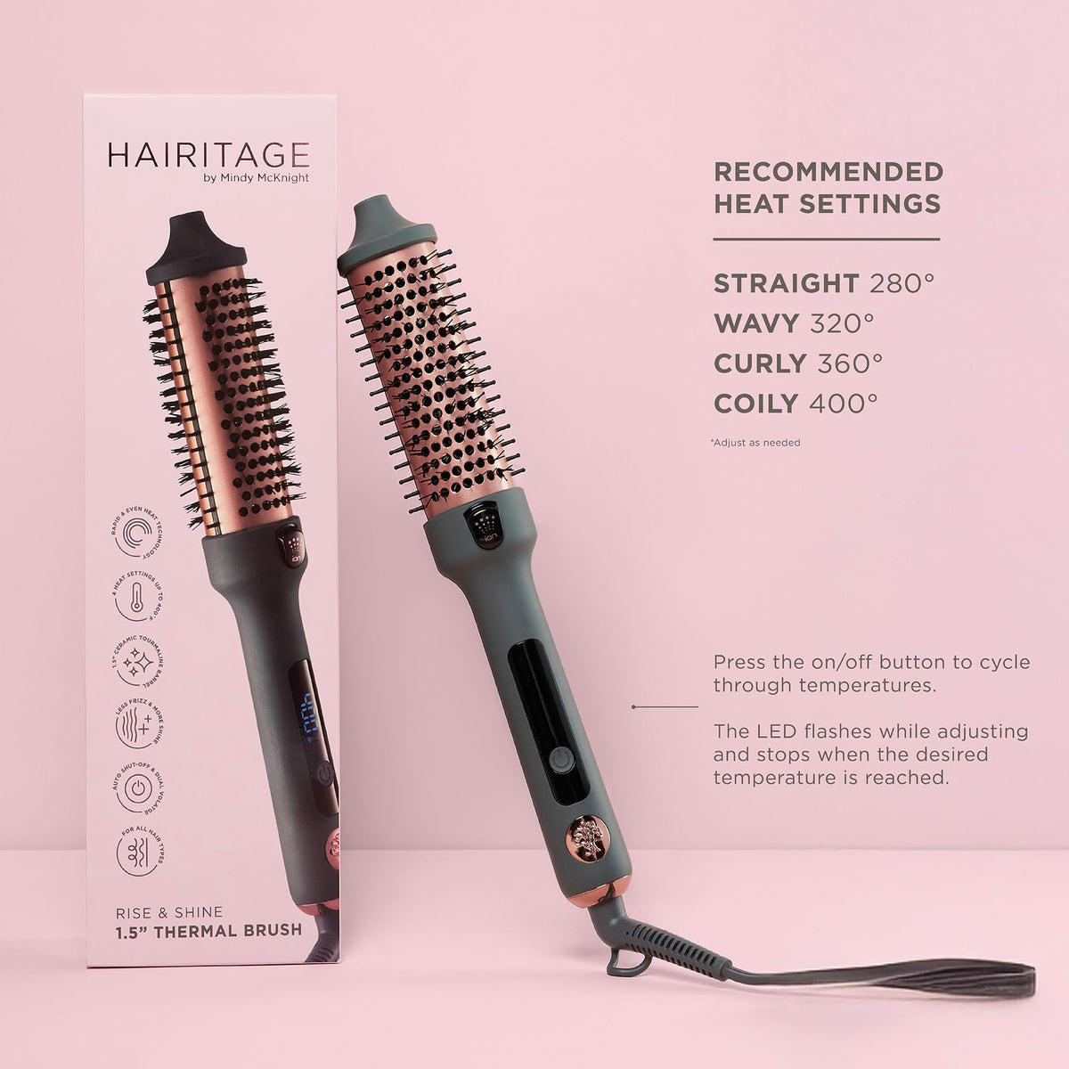 Hairitage Heated Curl Brush - Hairitage Official Imagery - 8