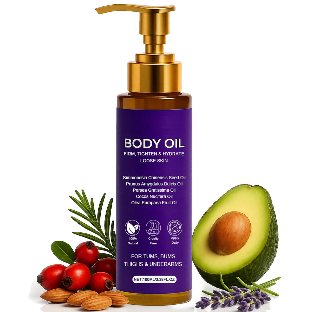 Body Firming Oil Luxury Body Oil for Crepe Skin 8 Natural - FWPTEI Official Imagery - 2