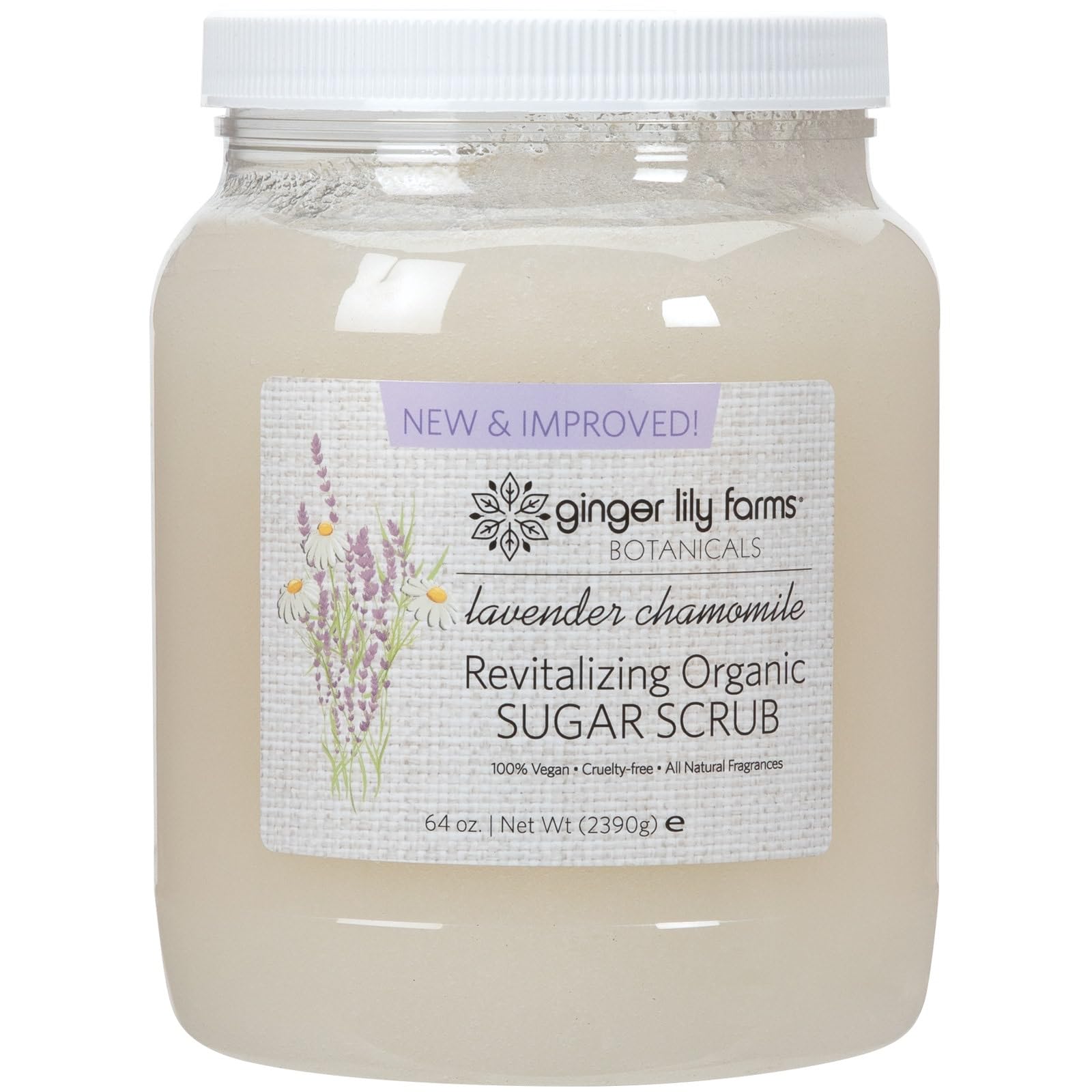 Ginger Lily Farms Botanicals Organic Sugar Scrub, Fragrance Free - Ginger Lily Farms Official Product View 8