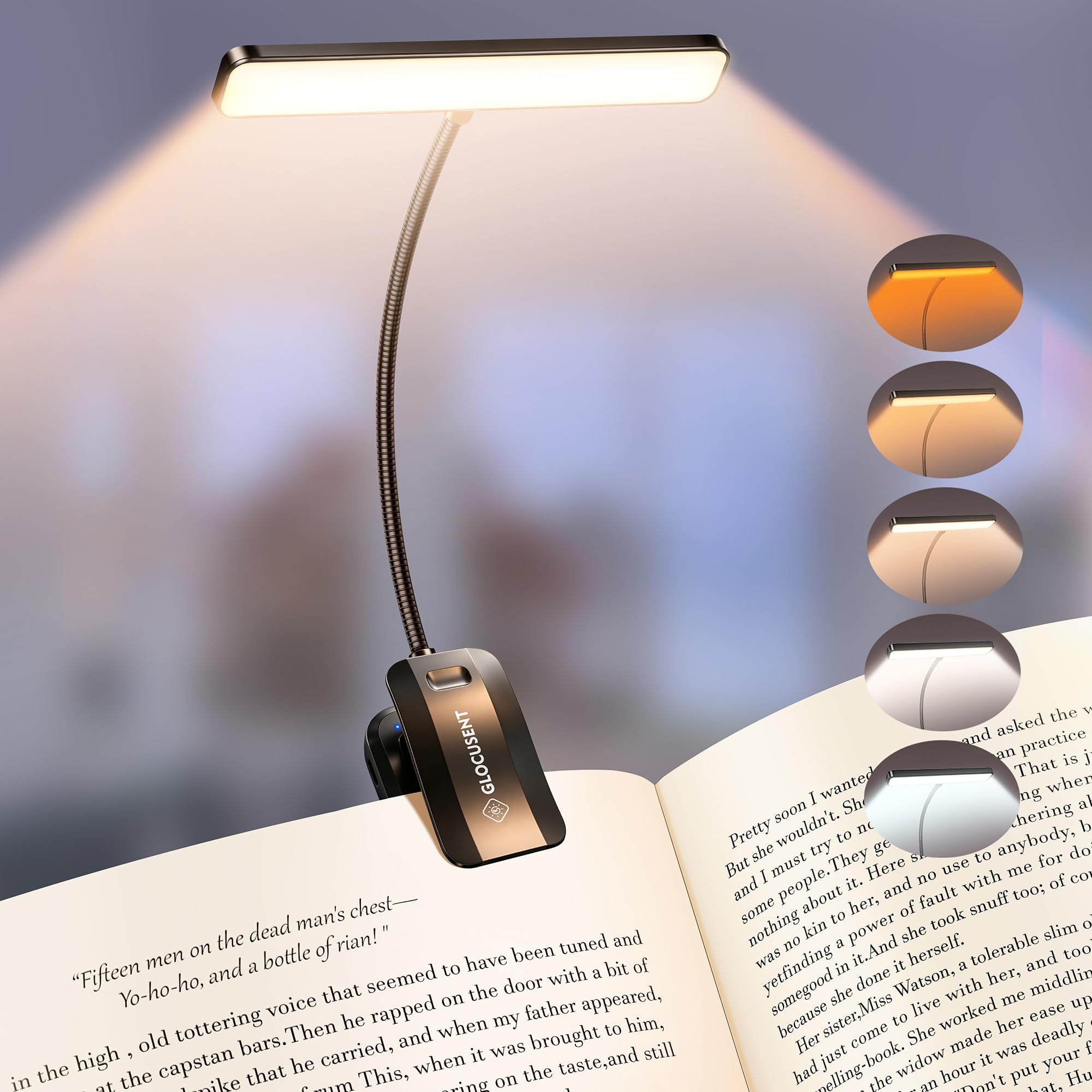 Glocusent 26 LED Reading Lights for Books in Bed, Ideal Gifts for by Glocusent - Angle View 1