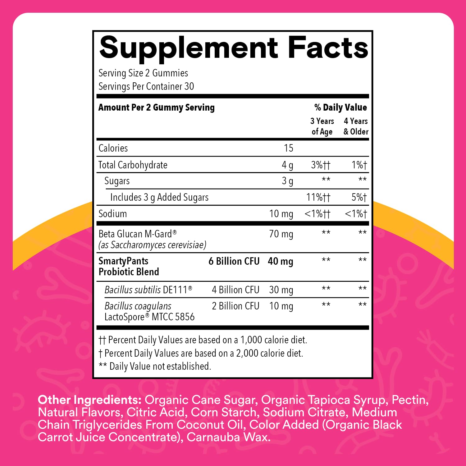 SmartyPants Kids Probiotic & Prebiotic Gummies, 60ct