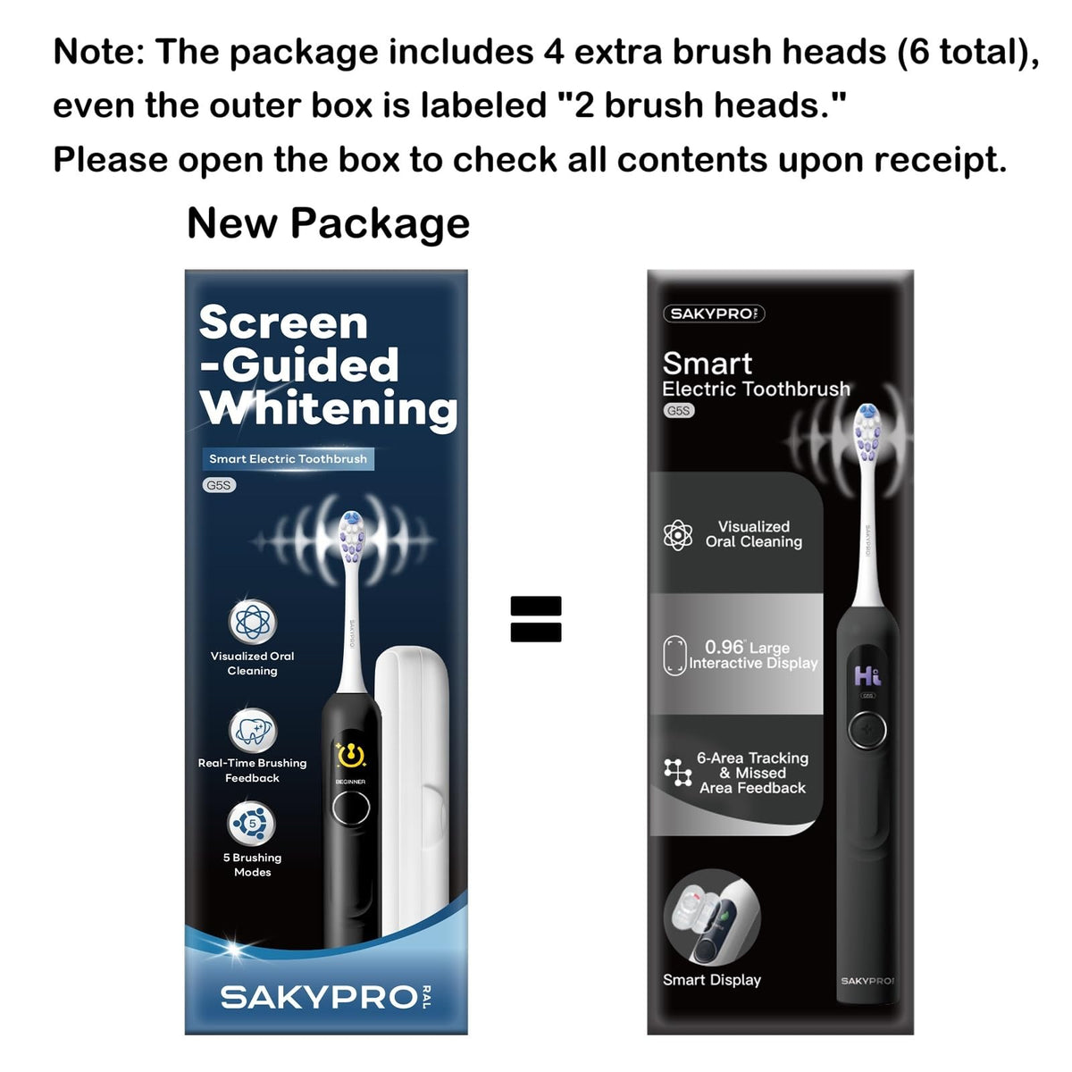 SAKYPRORAL AI Electric Toothbrush for Adults and Kids - SAKYPRORAL Official Imagery - 3