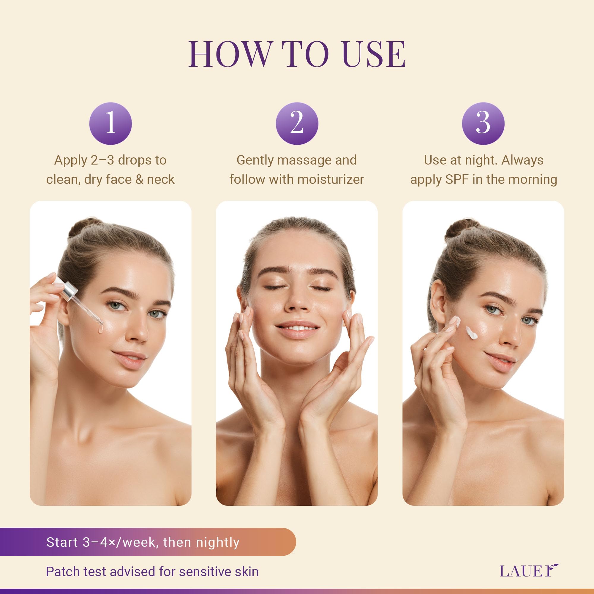 LAUER COSMETIC Bakuchiol Retinol Serum for Face with Vitamin C Hyaluronic Acid - LAUER COSMETIC Official Product View 6
