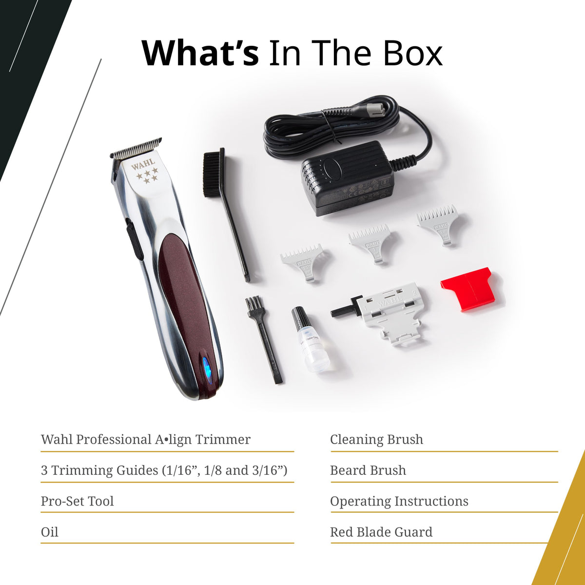 Wahl Professional 5 Star Align Cordless Trimmer Narrow T - Premium Selection Official Imagery - 7