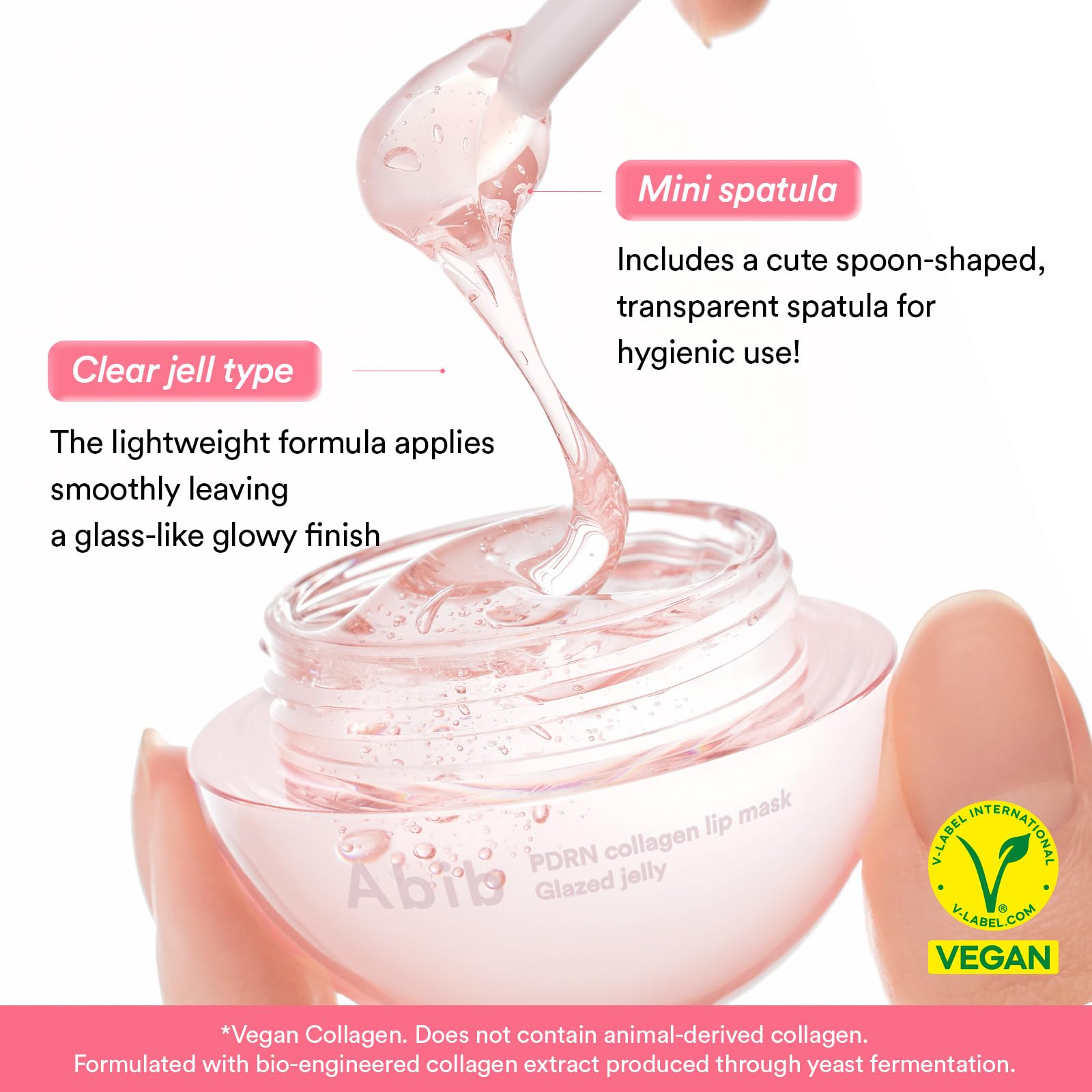 Abib PDRN Vegan Collagen Lip Mask Glazed Jelly 0.38 fl oz | Korean Lip Butter Balm Overnight Sleeping Mask Hydrating Care Moisturizer Treatment for Flakey, Dry Lips - Abib Official Product View 9