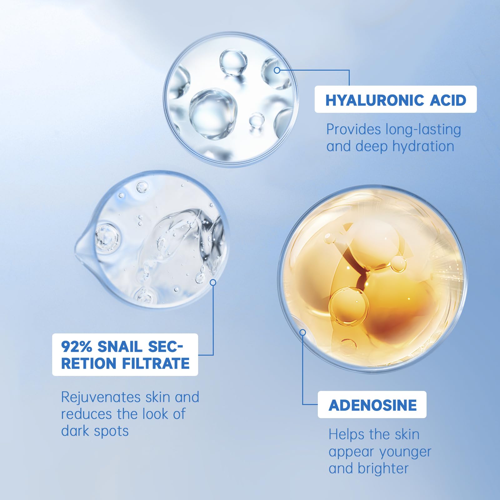 VGO 2 Pack 92 Snail Mucin Moisturizer Anti Aging Skin Repair - VGO Official Imagery - 3