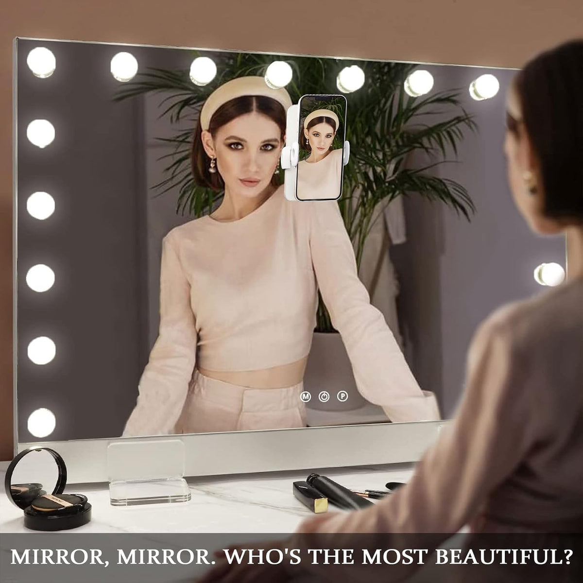 Hansong Vanity Mirror with Lights 0 6 Ultrathin Large - Hansong Official Imagery - 8