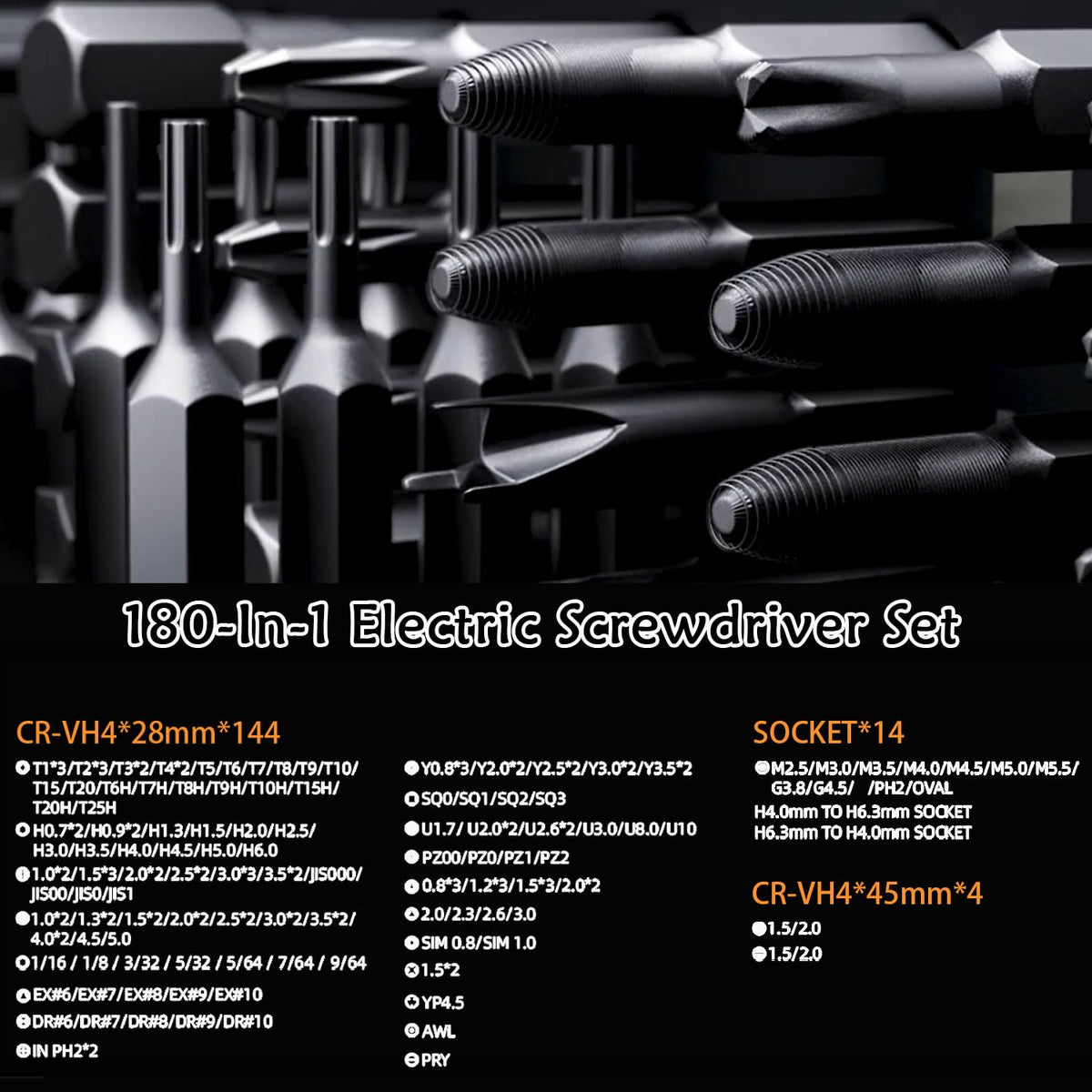 Electric Screwdriver Set 181 in 1 Cordless Screwdriver - ZNikoyidy Official Imagery - 3