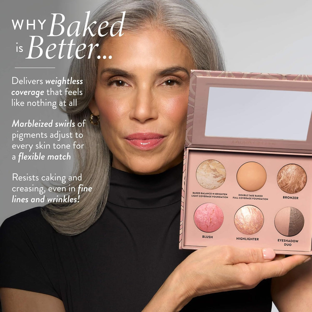 LAURA GELLER Baked Icons Full Face Palette With Foundation - LAURA GELLER NEW YORK Official Imagery - 4