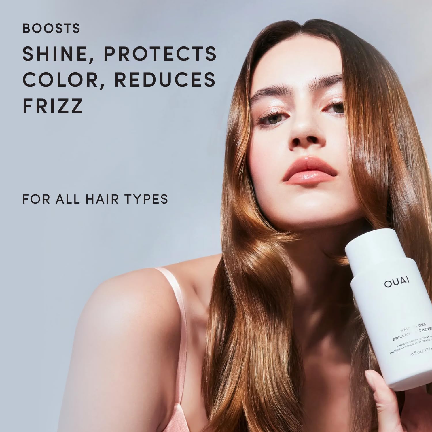 OUAI Hair Gloss - In-Shower Shiny Hair Treatment & Glaze - View 3