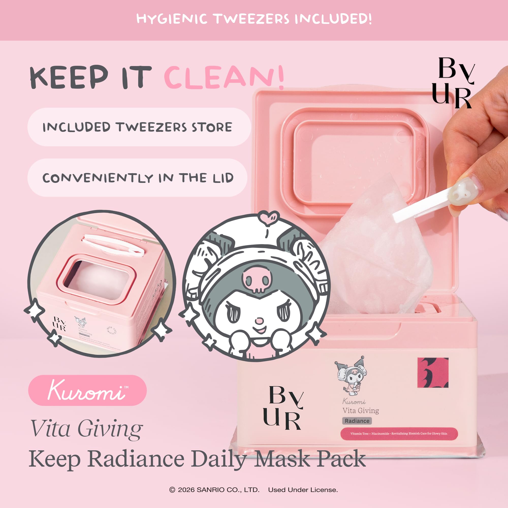 ByUR Vita Giving Sanrio Character Daily Aqua Serum Mask (30 - ByUR