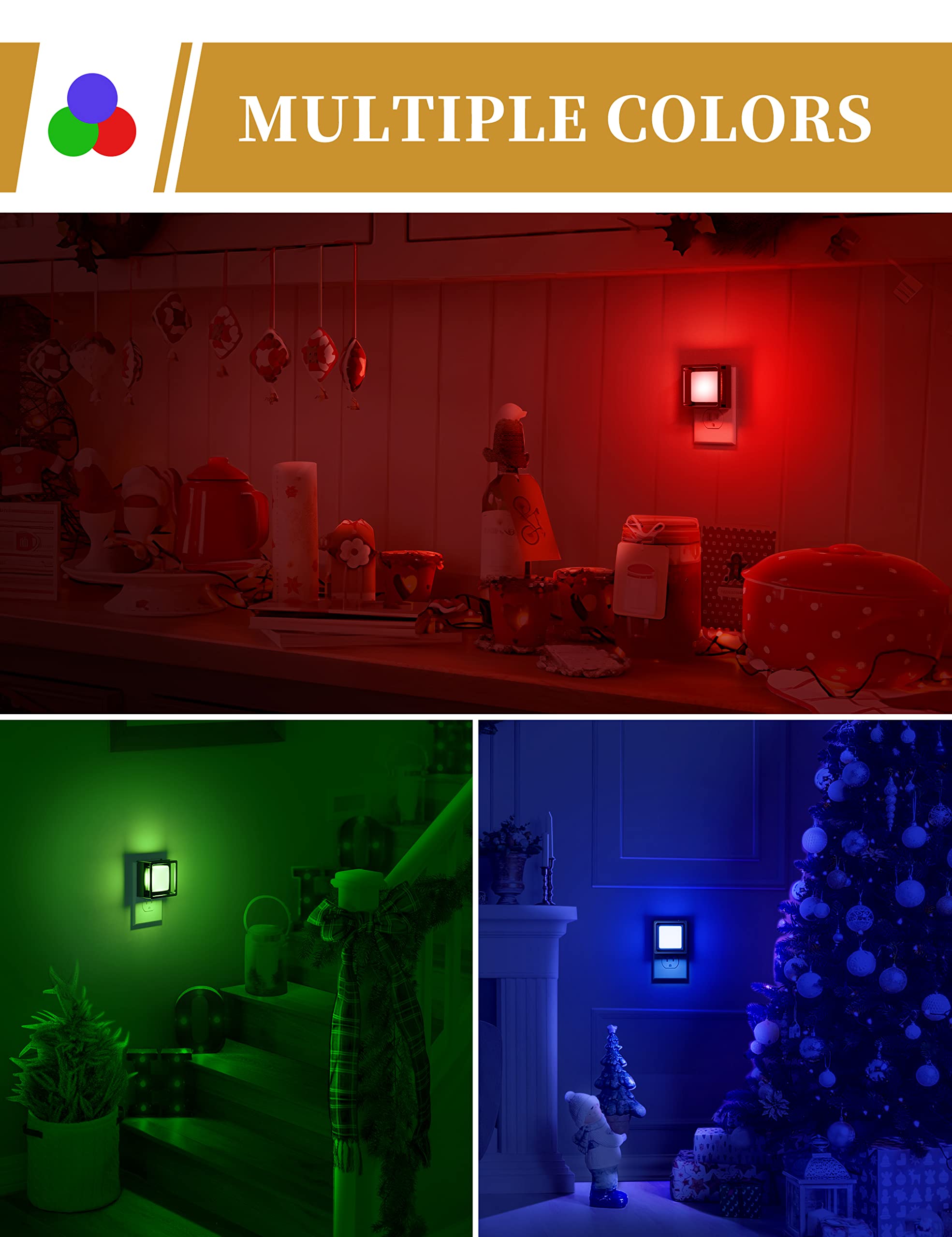 DORESshop Blue Night Light  ,Night Lights Plug Into Wall - DORESshop Official Product View 5