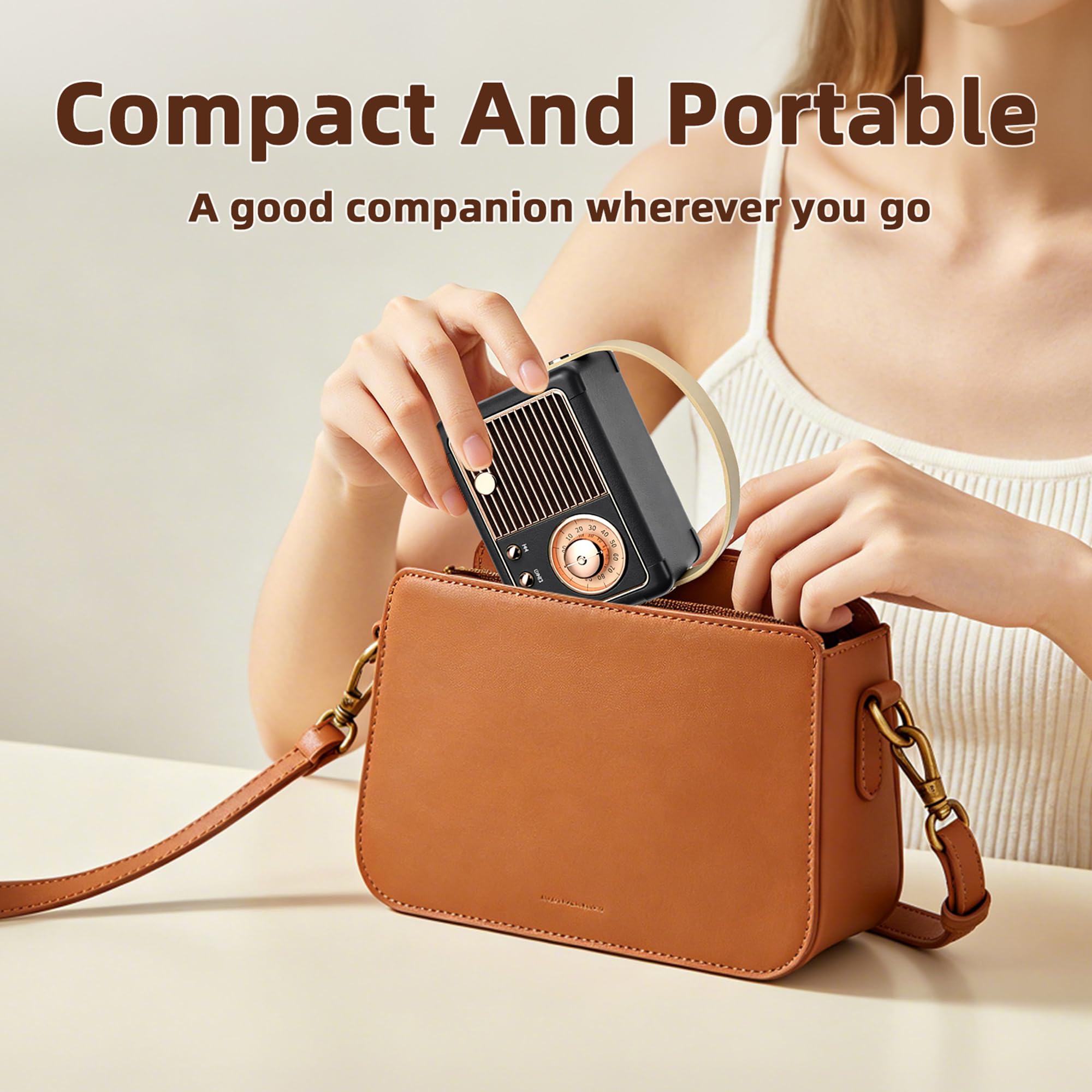 Baolira Retro Bluetooth Speaker, Small Portable Speaker, Gifts for Men - View 7