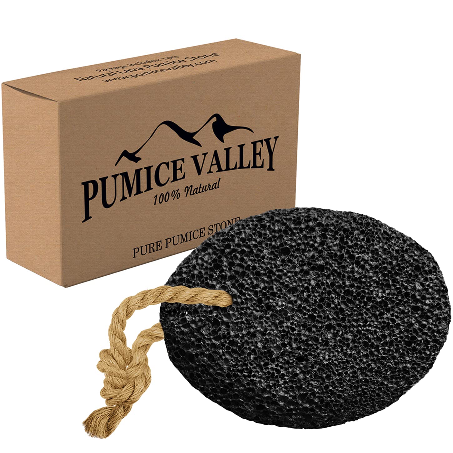 Pumice Stone for Feet - Natural Foot Scrubber for Dead Skin - Product Imagery