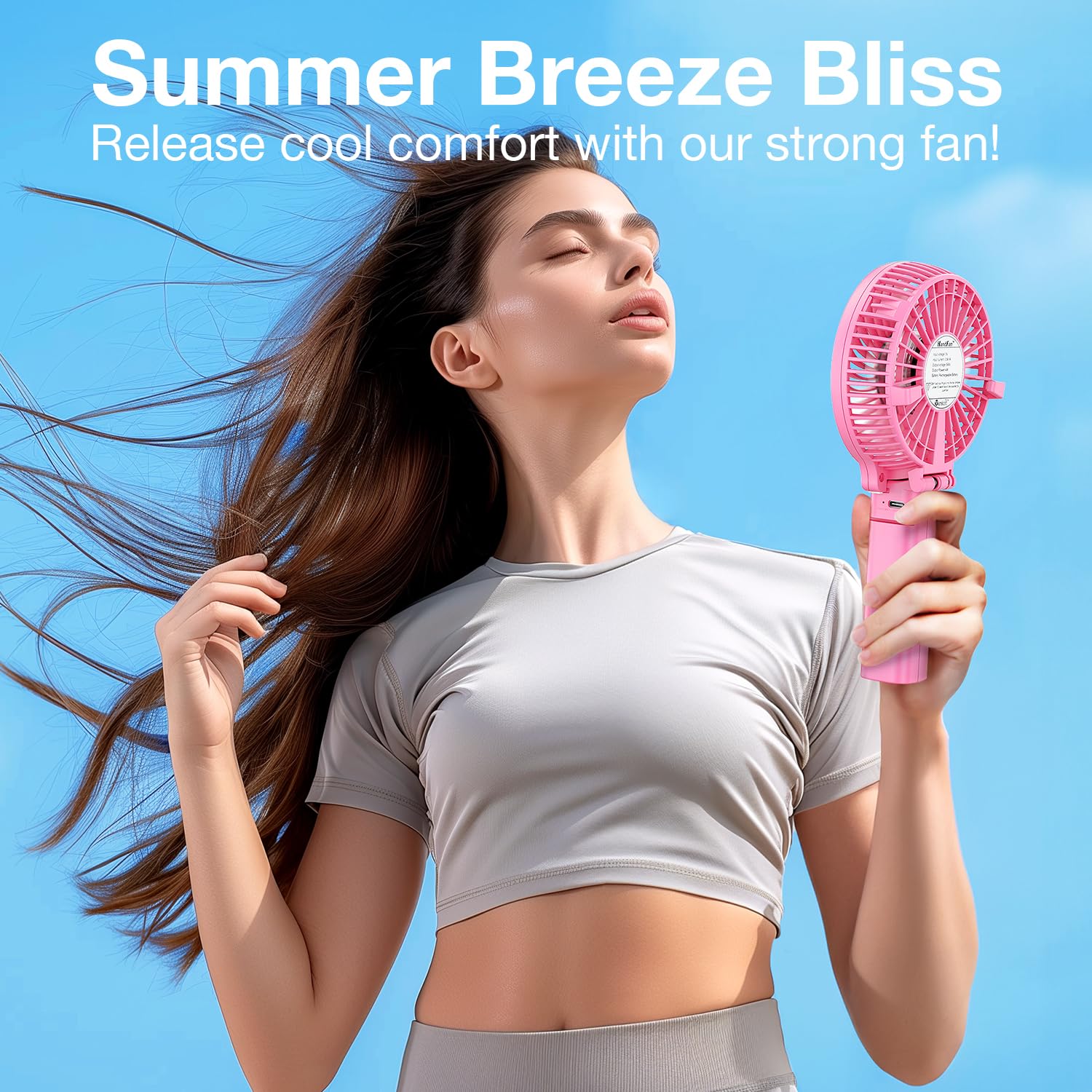 VersionTECH. Portable Handheld Fan, Powerful+Durable+4000mAh+180° Foldable, Mini - VersionTECH. Official Product View 8