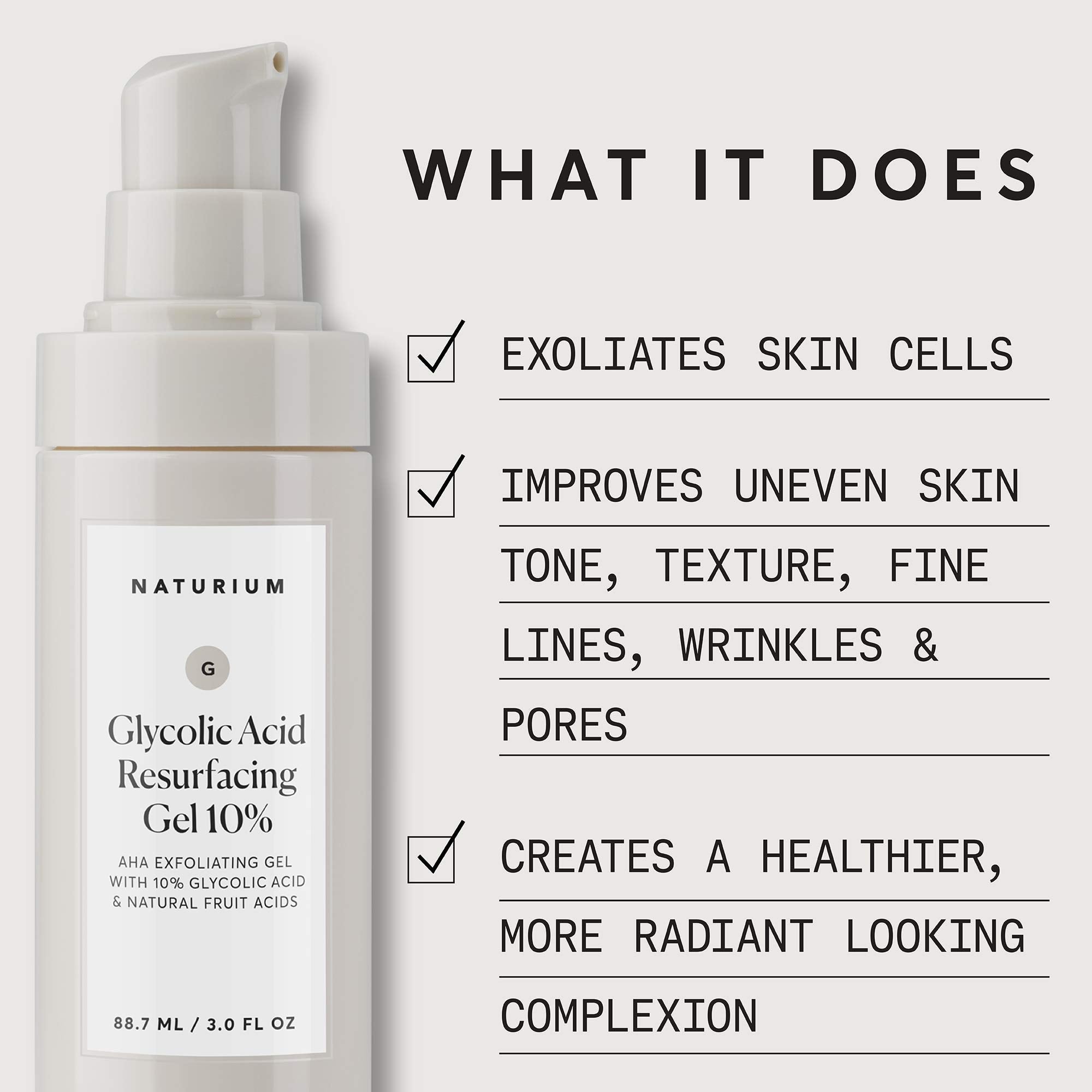 Naturium Glycolic Acid Resurfacing Gel 10 AHA Exfoliating - Naturium Official Imagery - 3