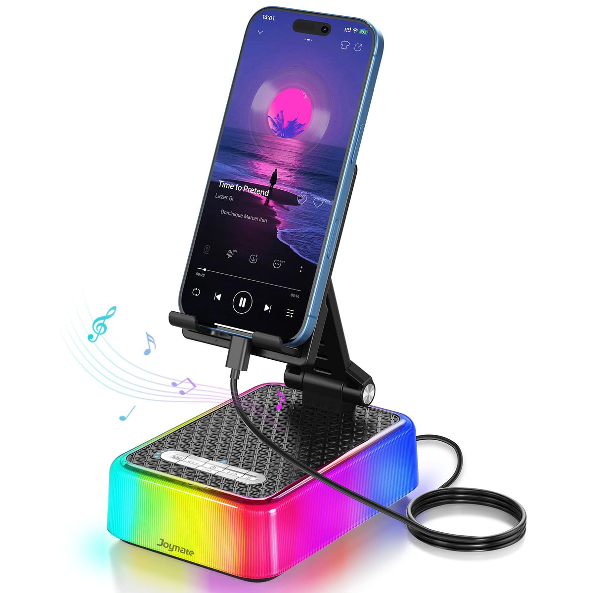 Gifts for Men and Women Charger Phone Stand with RGB Lights - Joymate Official Imagery - 2