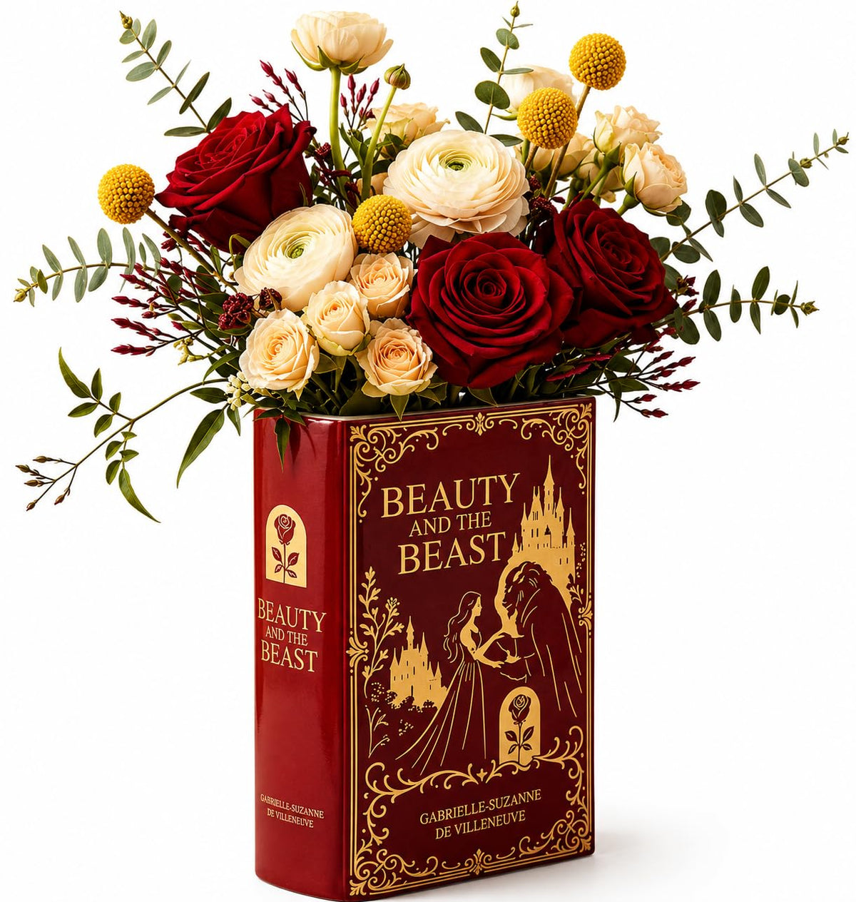 Beauty and the Beast Inspired Book Shaped Ceramic Vase - ASVP Shop Official Imagery - 1