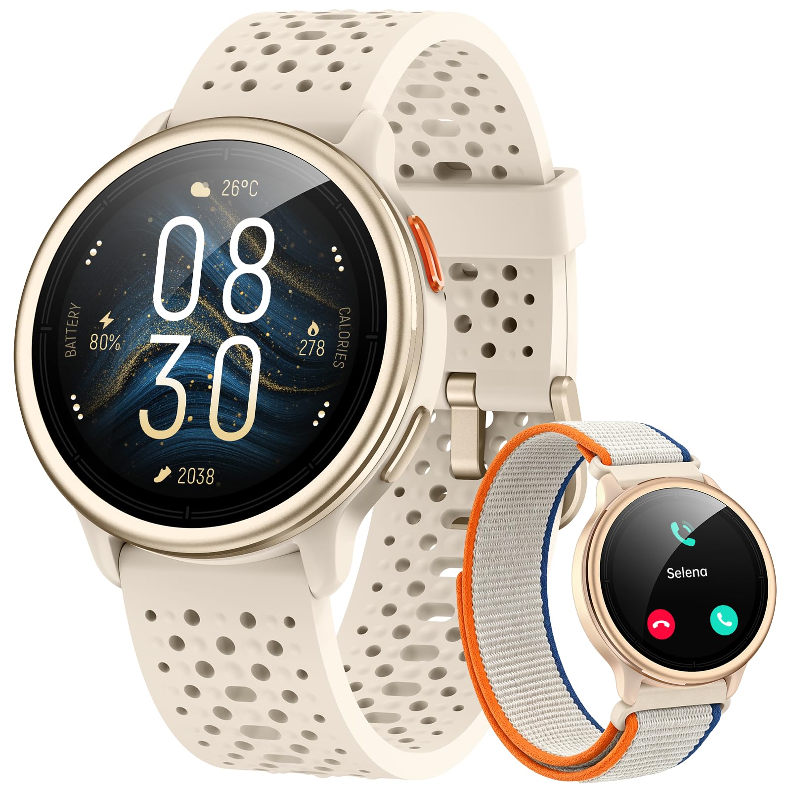 Smart Watch for Women/Men for iPhone & Android, 1.27" Ultra-HD - Product Imagery