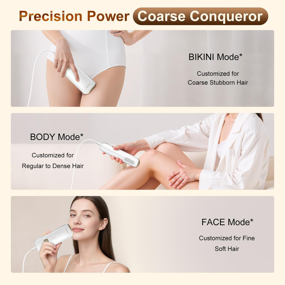 IPL Hair Removal Device with Sapphire Ice Cooling System - AIMTER Official Imagery - 8
