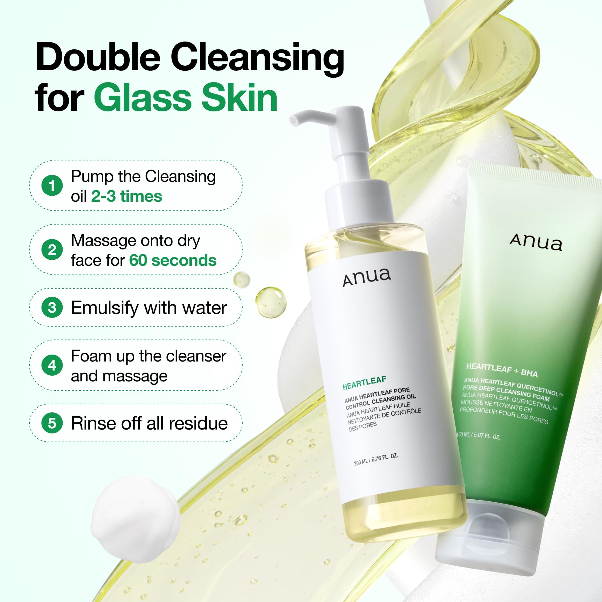 Anua Heartleaf Pore Control Cleansing Oil, Korean Skincare, 6.76 fl.oz - ANUA Official Product View 9