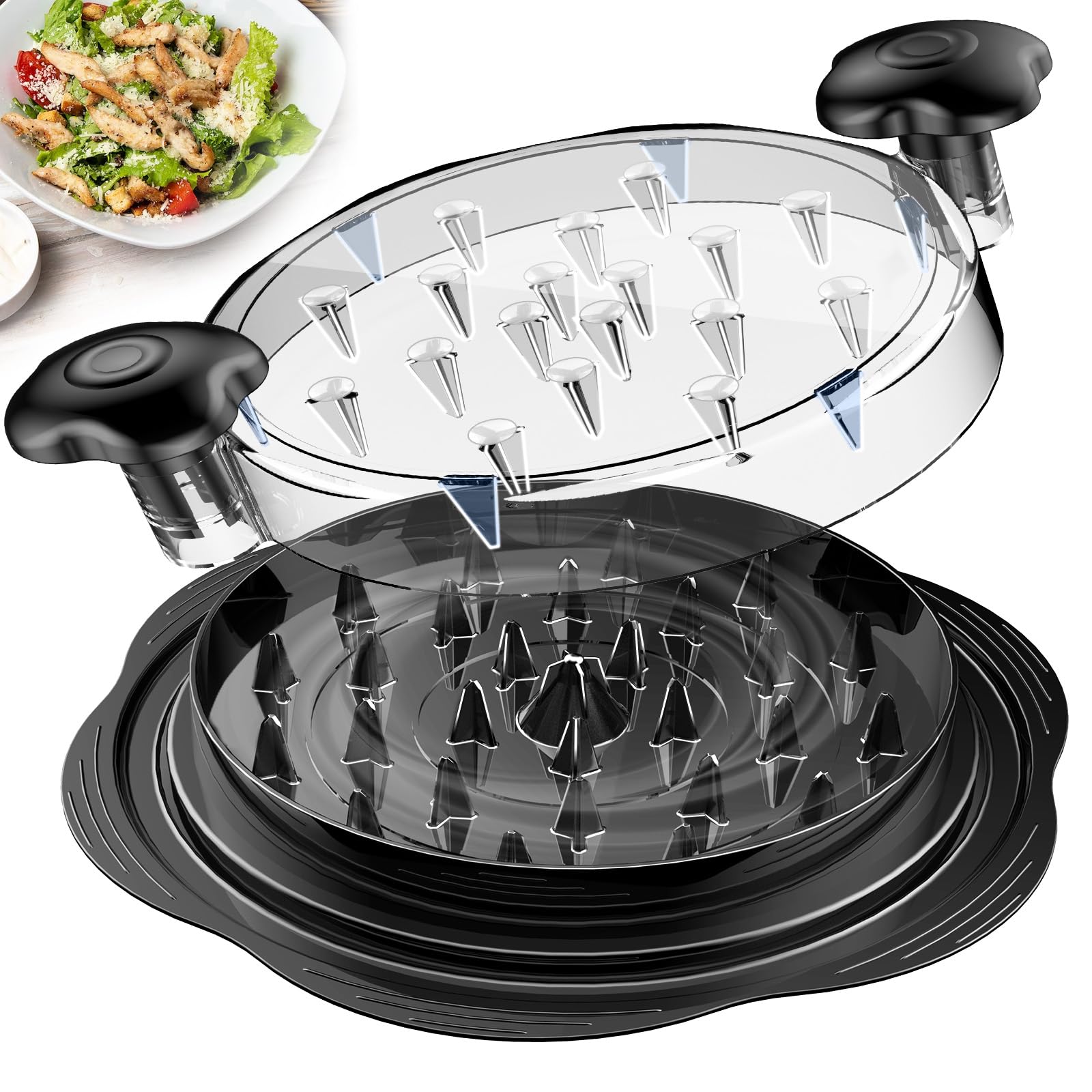 SURETIVIAN Chicken Shredder Tool Twist Large Meat Shredder with B - SURETIVIAN Official Product View 1