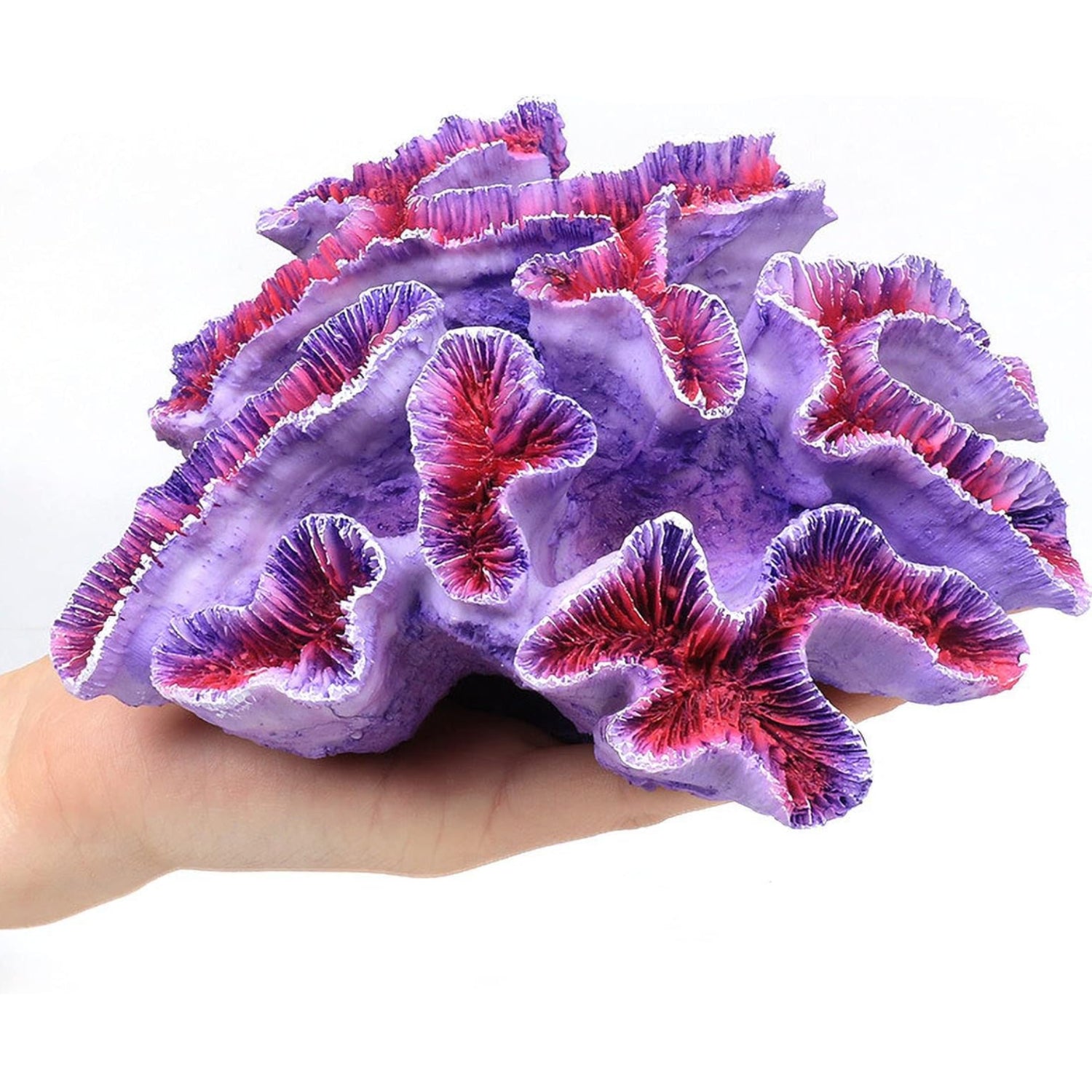 Purple coral ornaments for aquarium decor, featuring fish tank plants by Besimple, ideal for enhancing aquarium landscape.