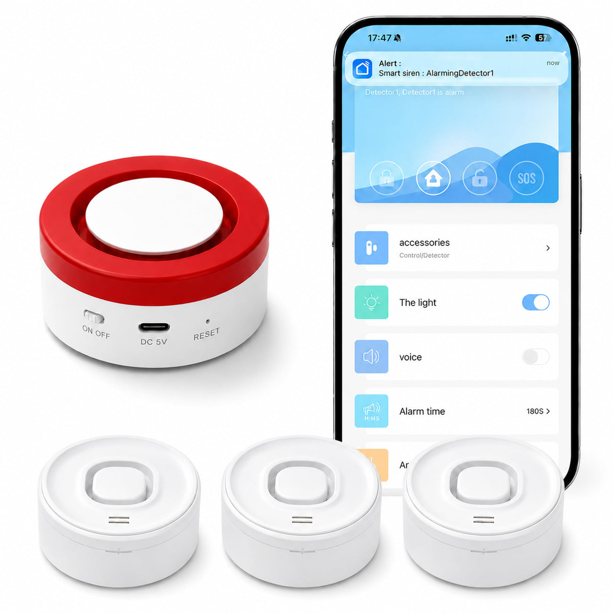 WiFi Water Leak Detector Kit with 1 Hub 3 Sensors for Home - Nestool Official Imagery - 2