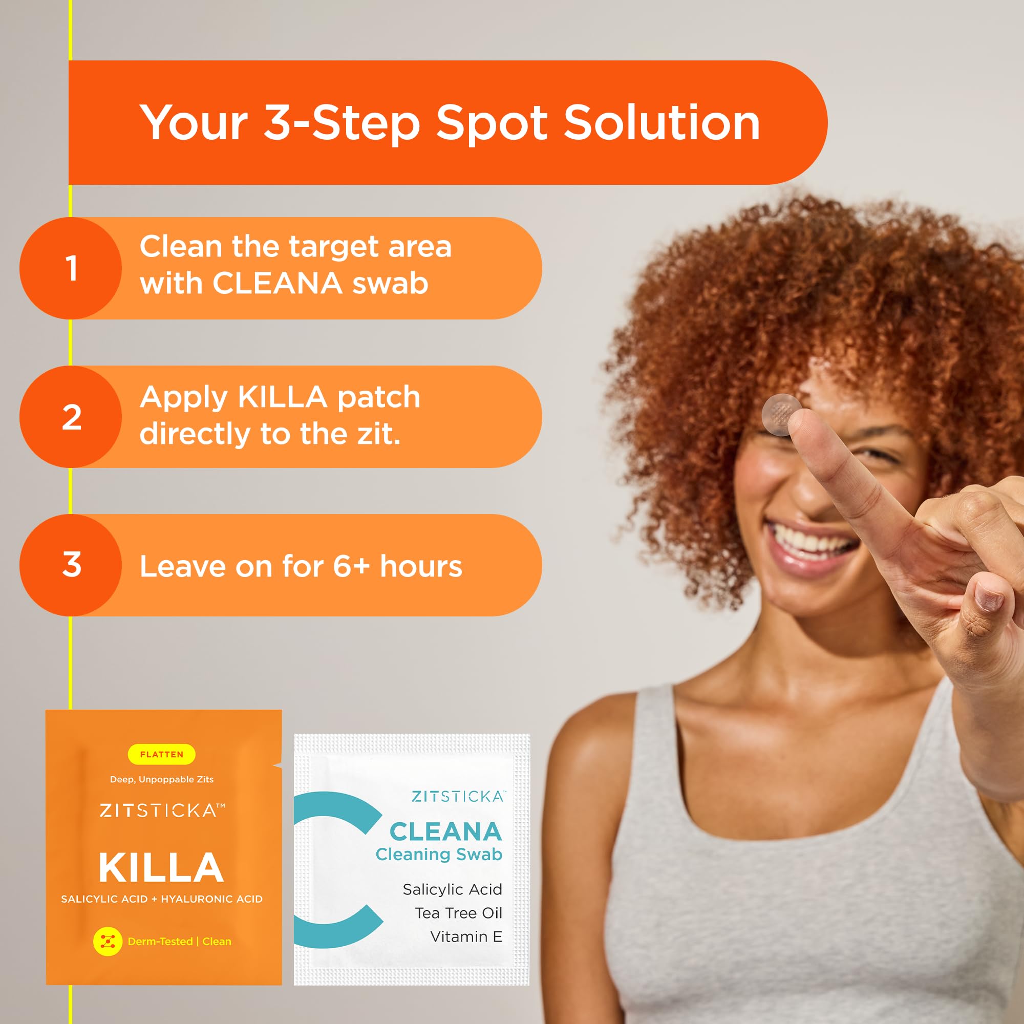 ZitSticka Killa Kit Microdart Pimple Patch For Face, - ZitSticka