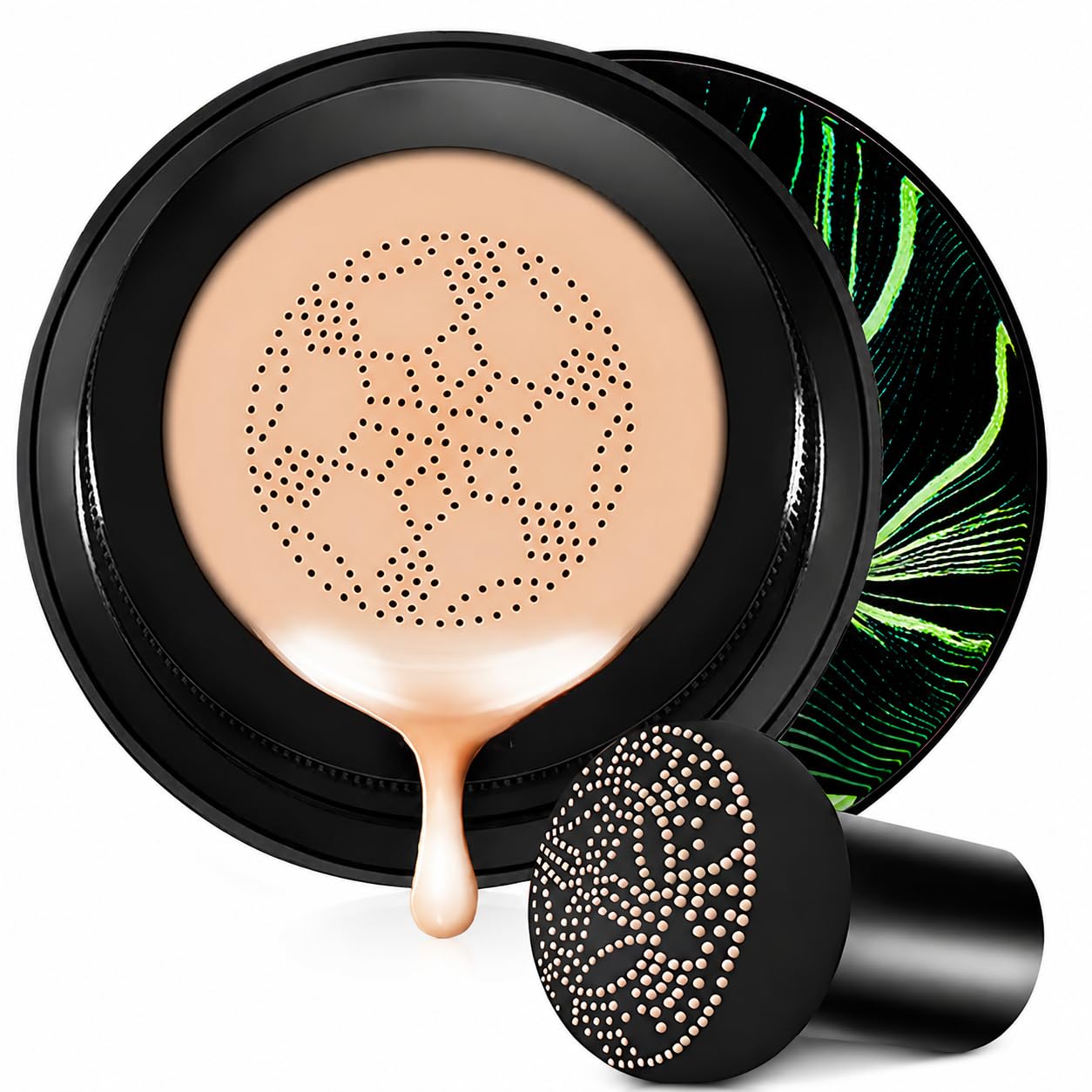 Moisture Cushion CC Cream with Mushroom Puff, Natural Color - Aurovida Official Product View 2