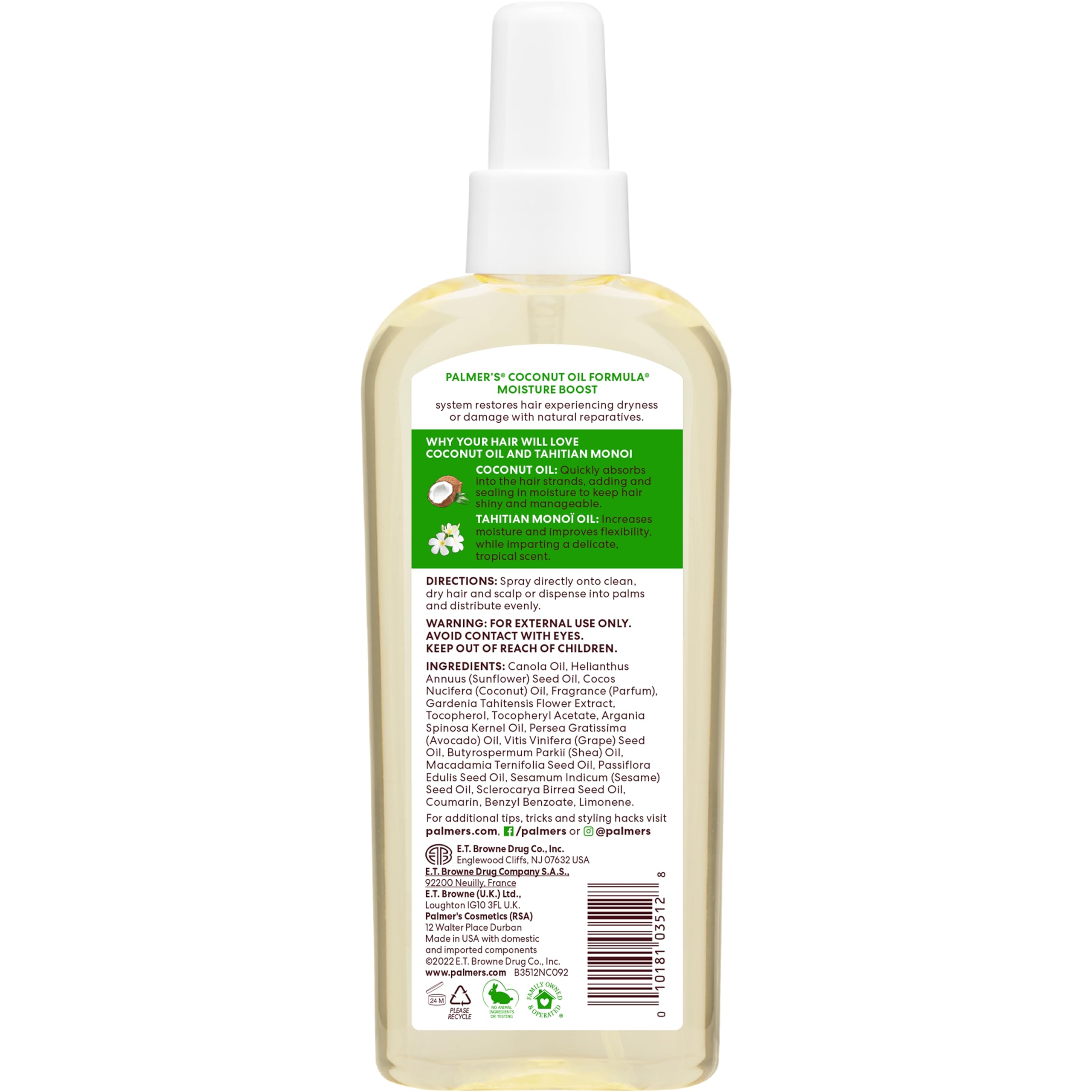 Palmer's Moisture Boost Hair & Scalp Restorative Coconut Oil - Palmer's Official Product View 8