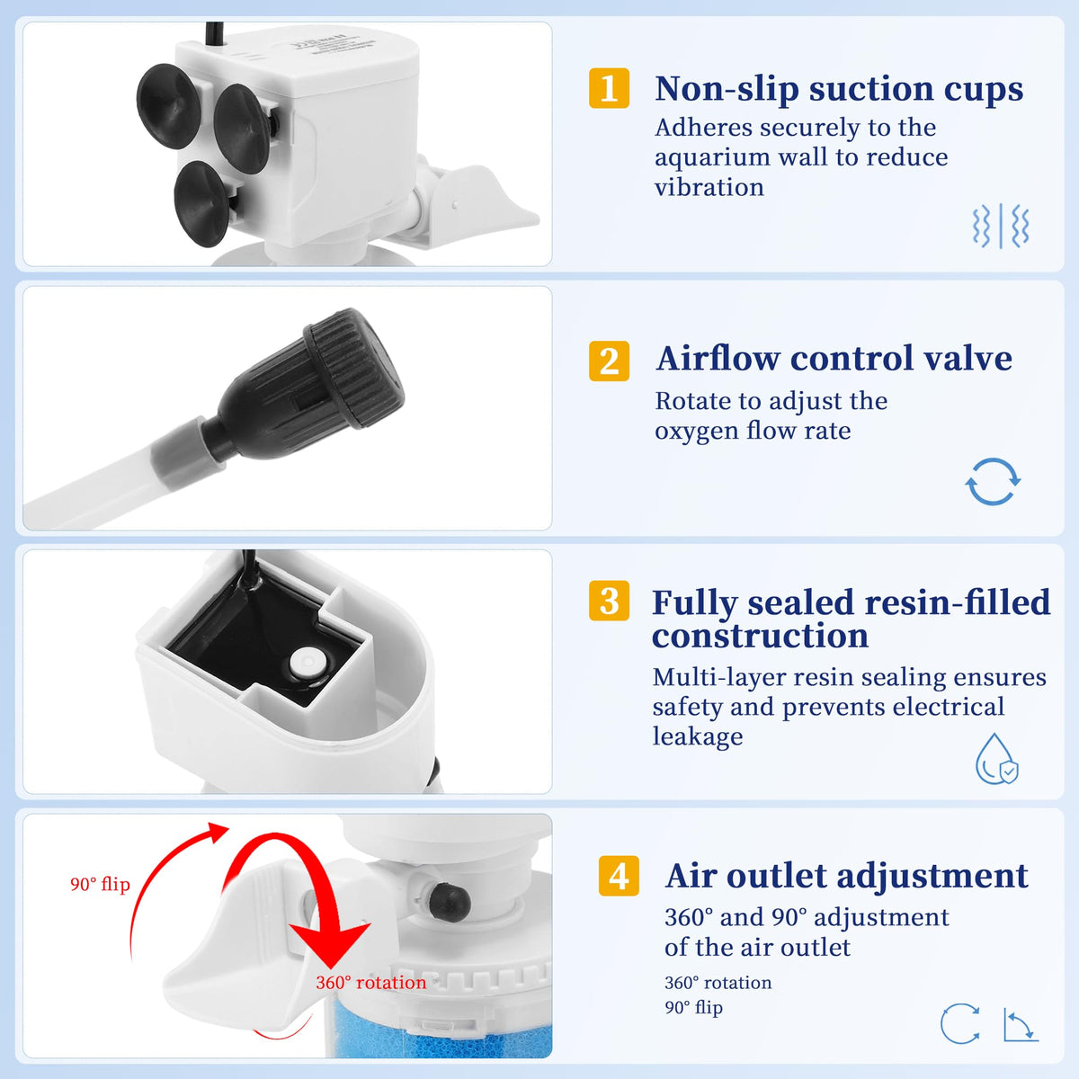 Aquarium Filter Multi Functional Water Circulation System - GLIDESMOOTH Official Imagery - 6